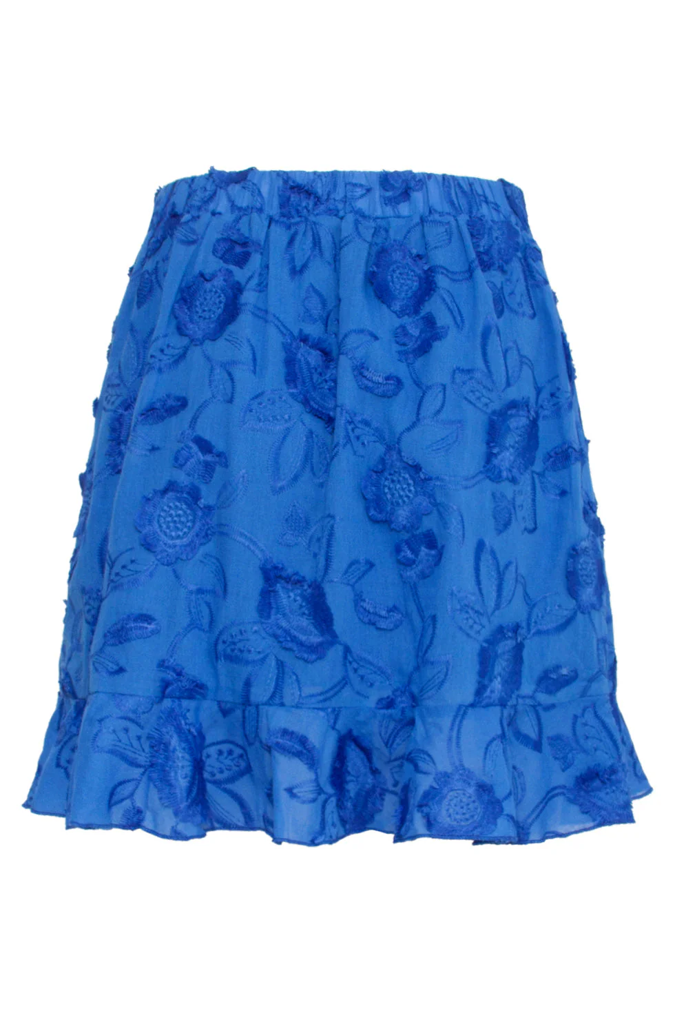 25139 Cobalt 3d Bloemen Rok | Cobalt - Image 7