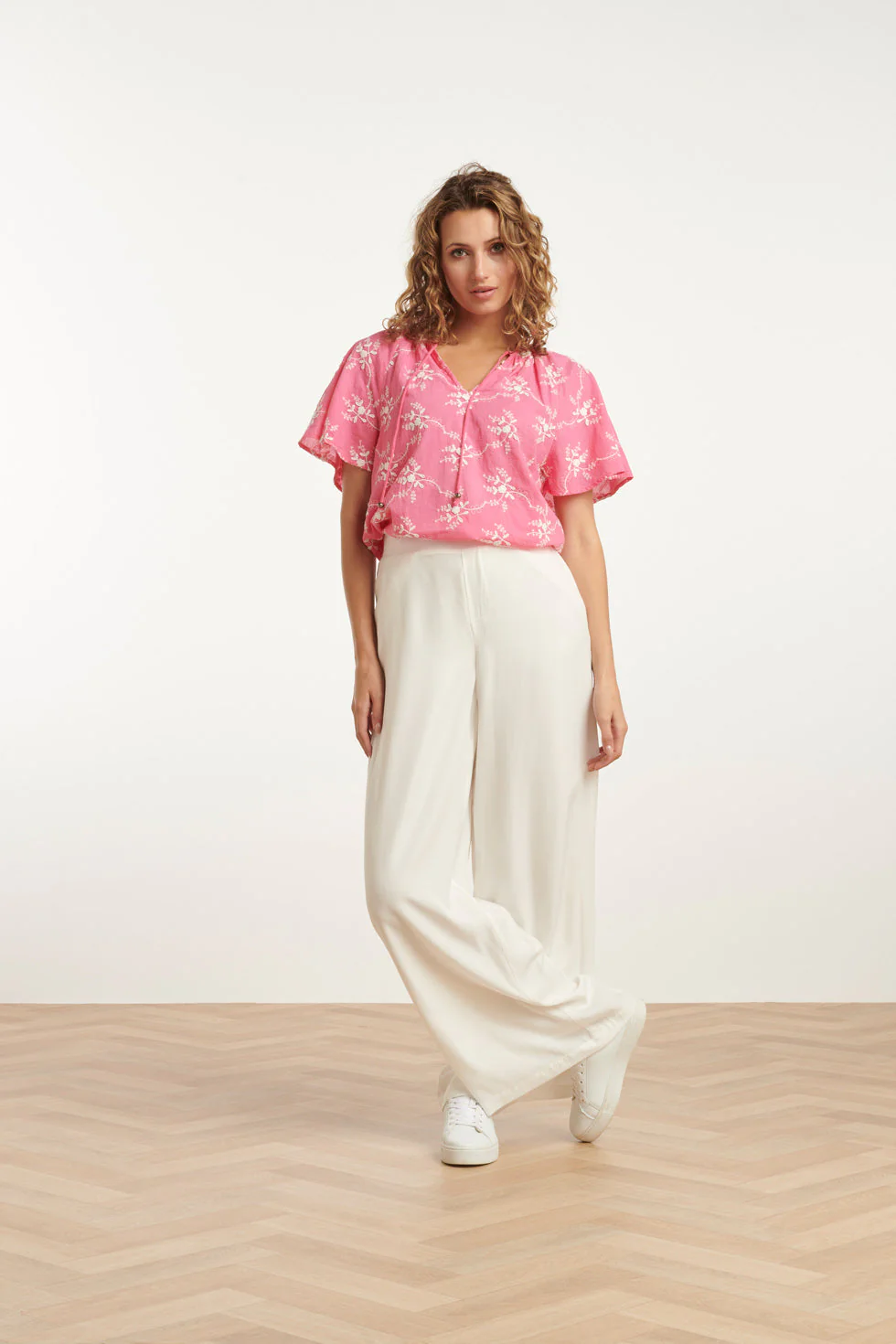 25141 Te Rayon Satin Broek | Off White