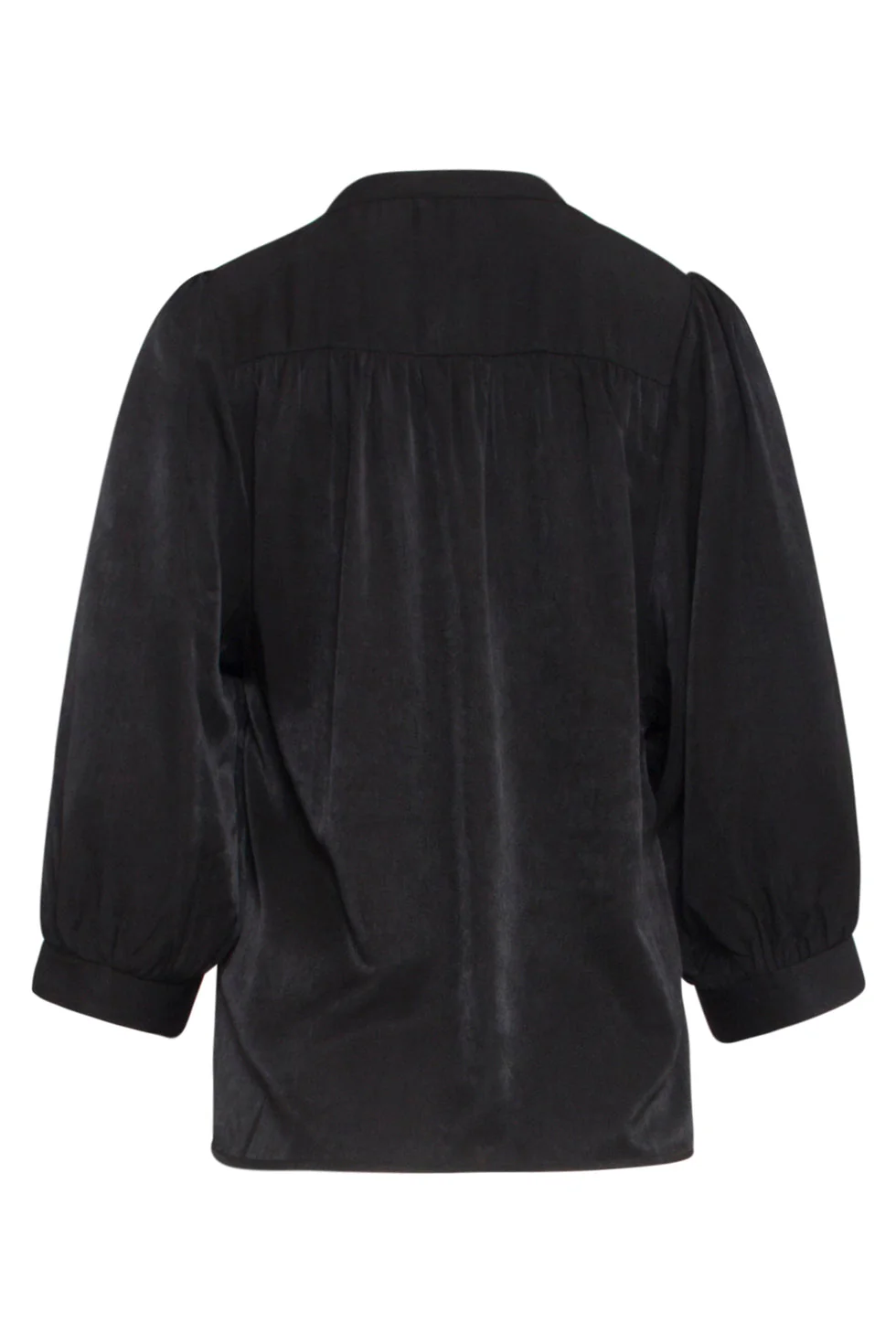 25142 E Rayon Satijnen Blouse | Black - Image 7
