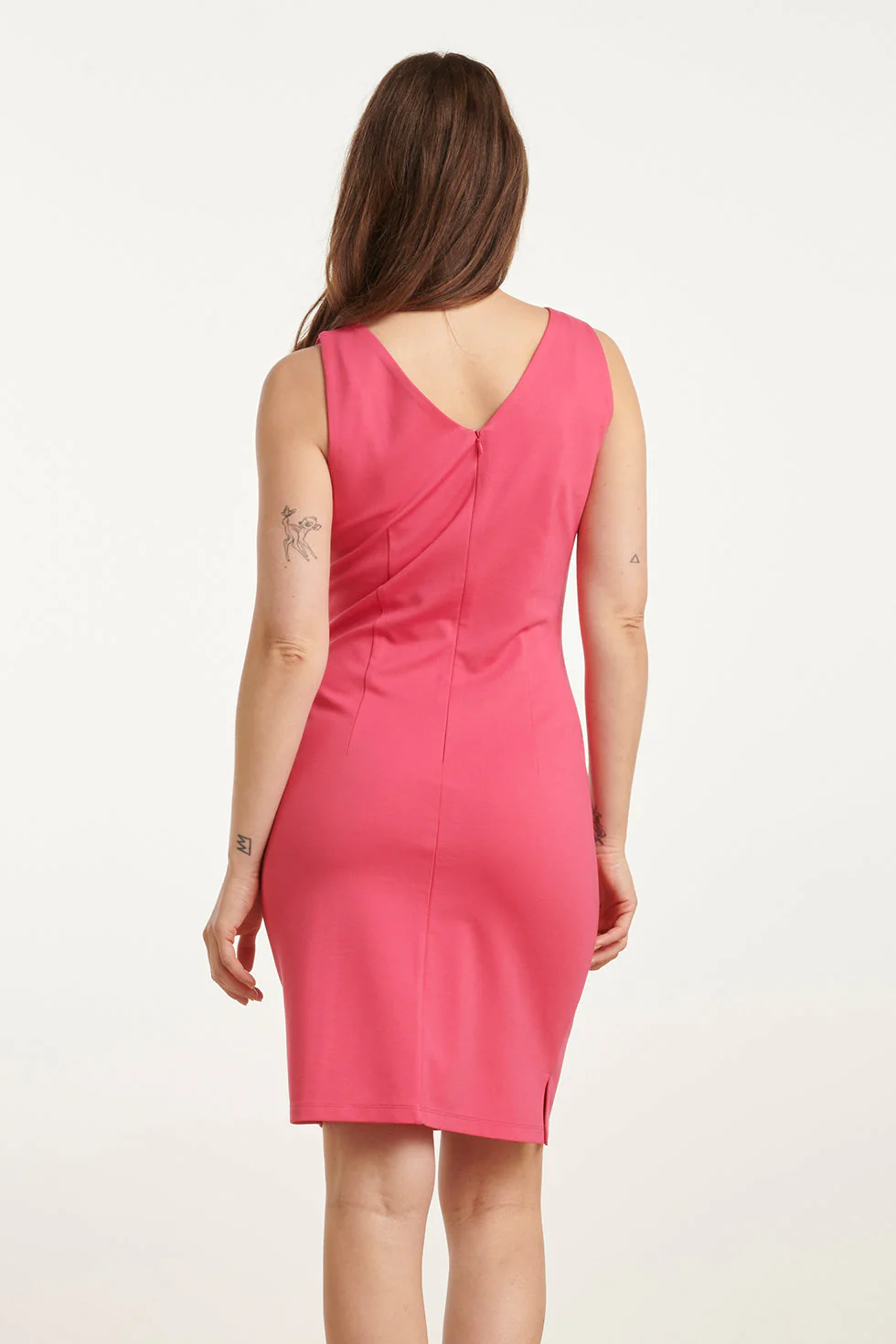 25145  Mouwloze Getailleerde Jurk | Pink - Image 6