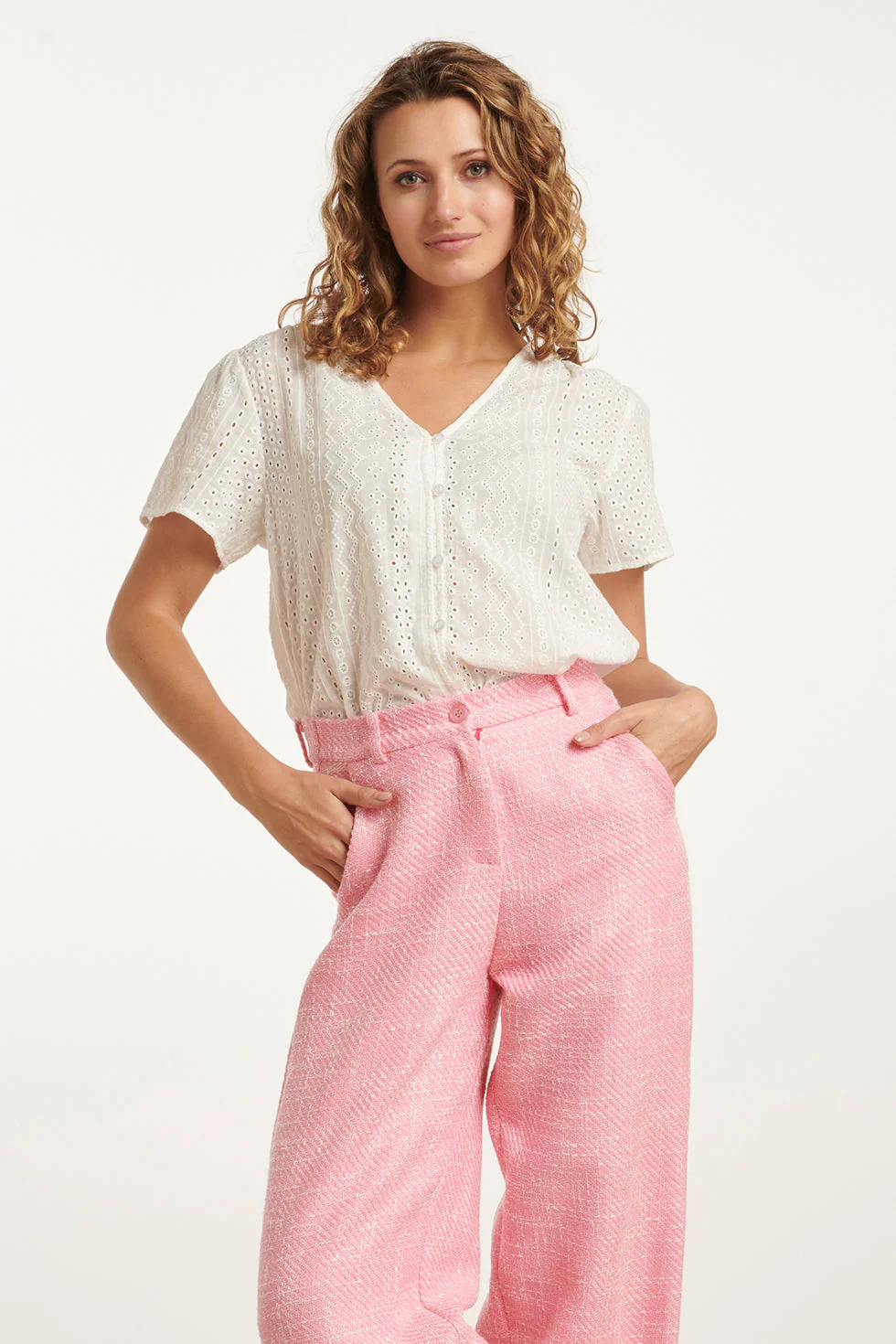 25147 Te Brie Anglaise Blouse | White
