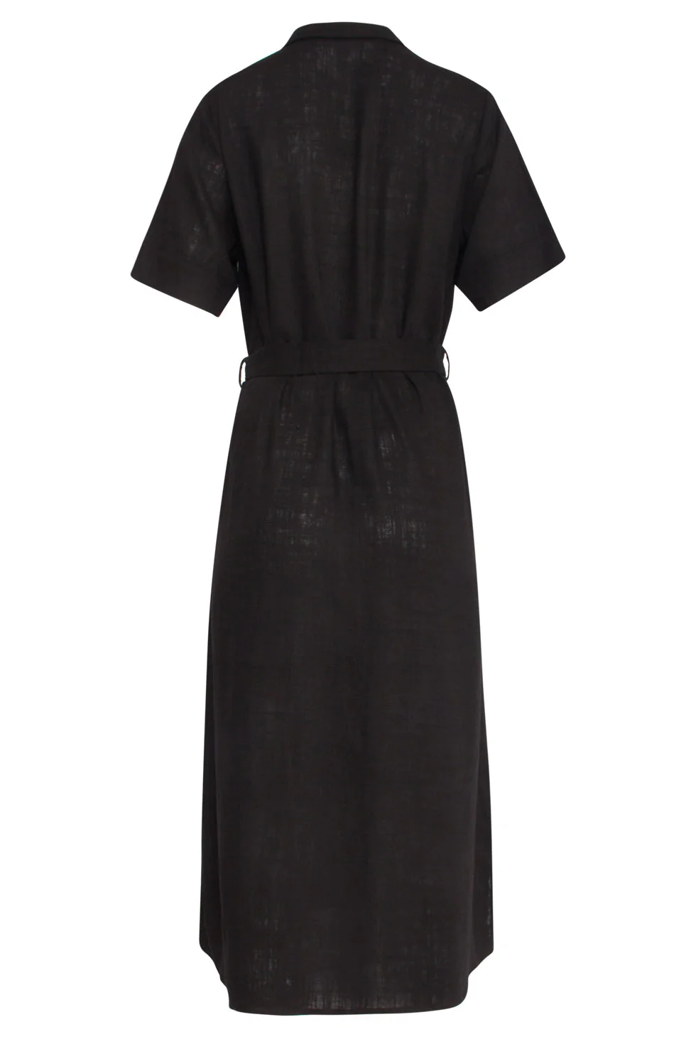 25150 E Linnen Shirtjurk | Black - Image 7