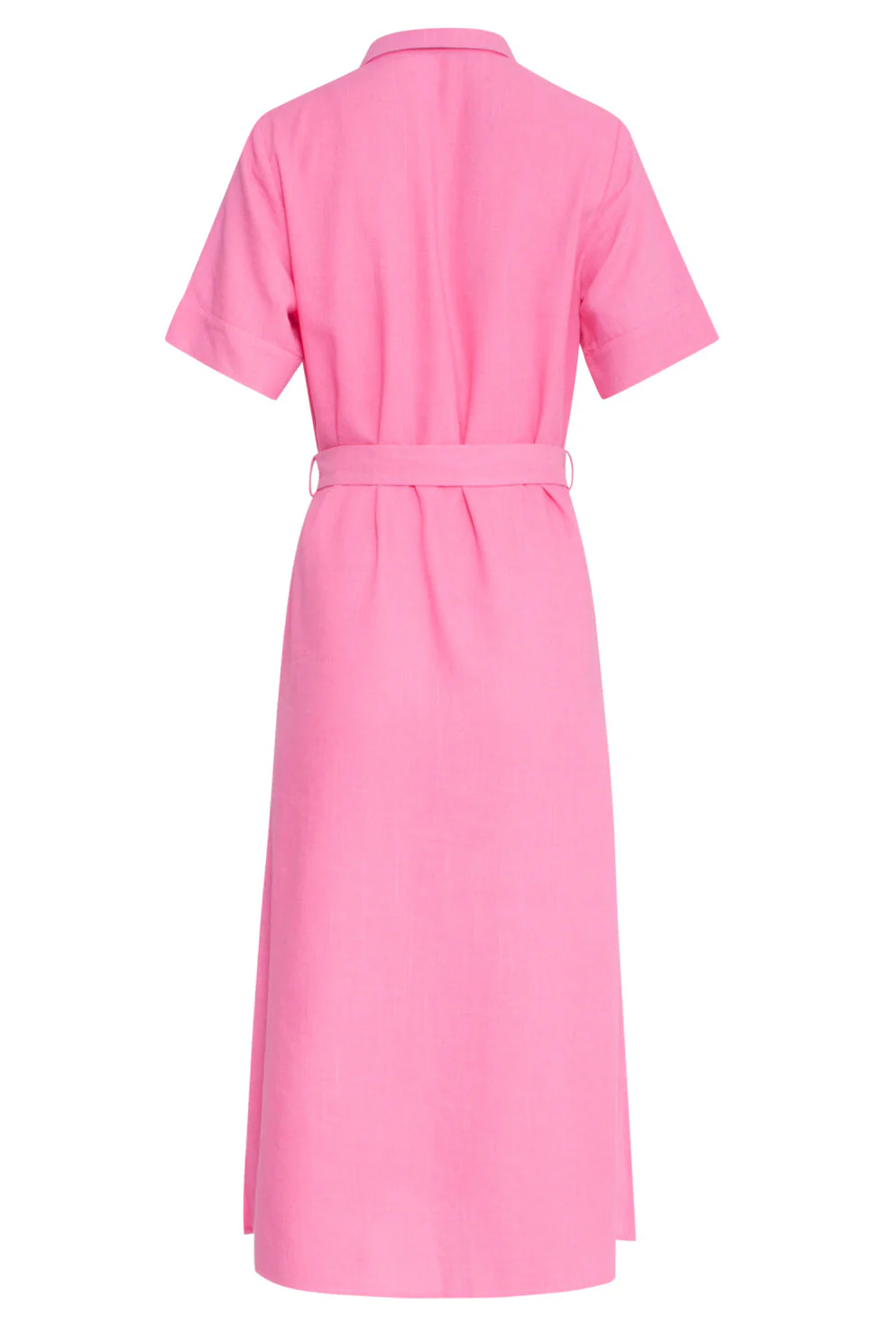 25150  Linnen Shirtjurk | Pink - Image 7