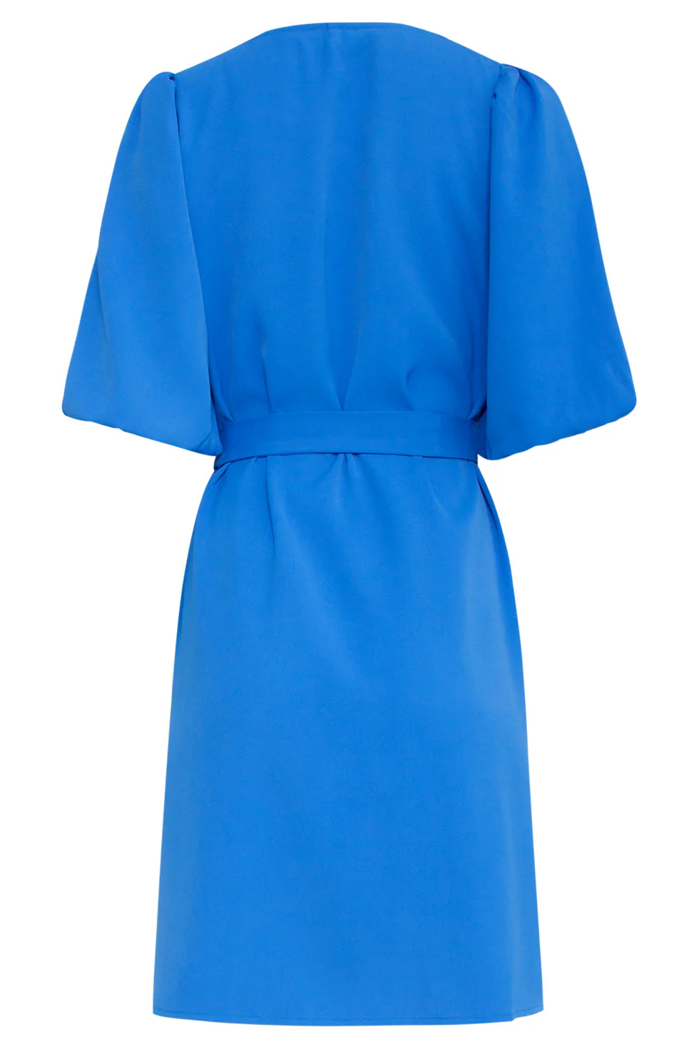 25152 Balloon Sleeve Kort Jurkkobalt | Cobalt - Image 7