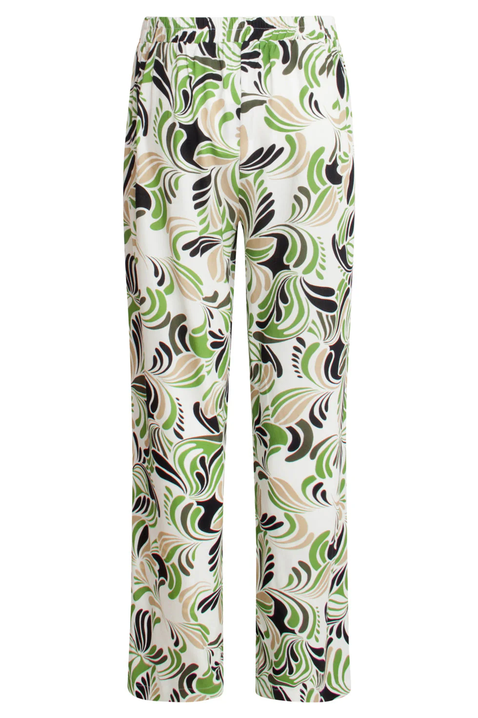 25153 Te Grafische Geprinte Broek | Sand - Light Green - Image 7