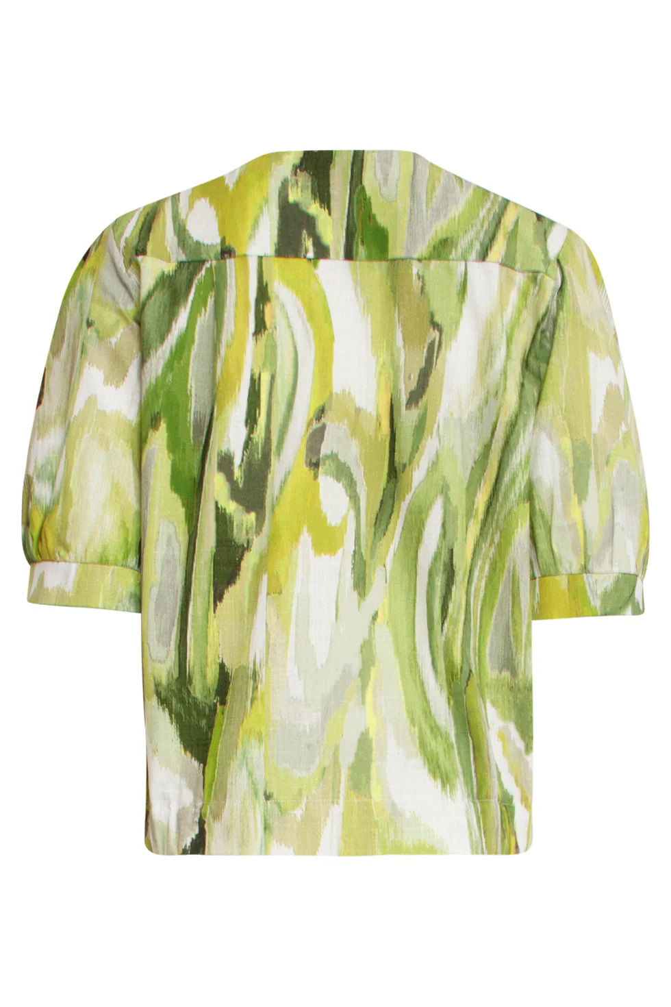 25166 Multicolour Abstract Print Top | Light Green - Muticolour - Image 2