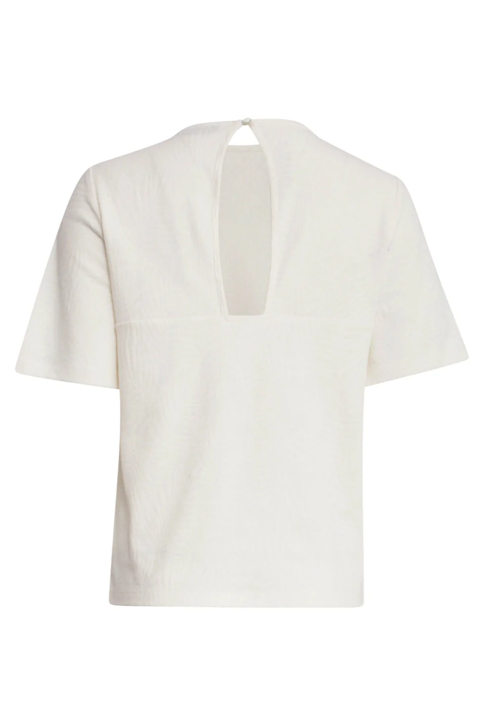 25169 Bladtextuur Top | Off White - Image 7