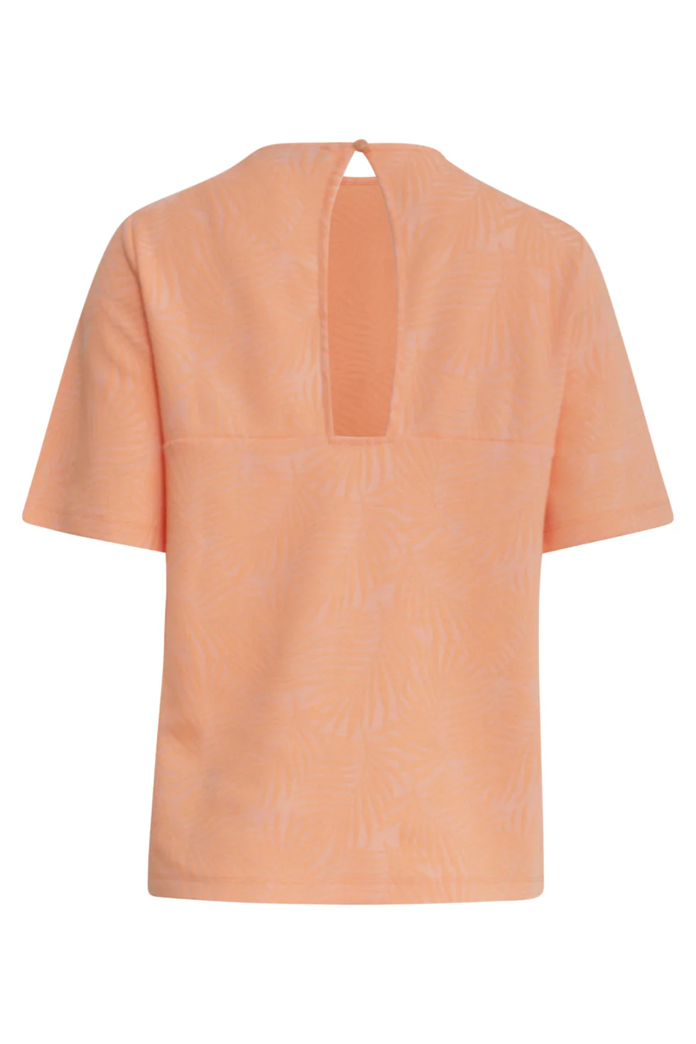 25169 Peach Bladtextuur Top | Peach - Image 2