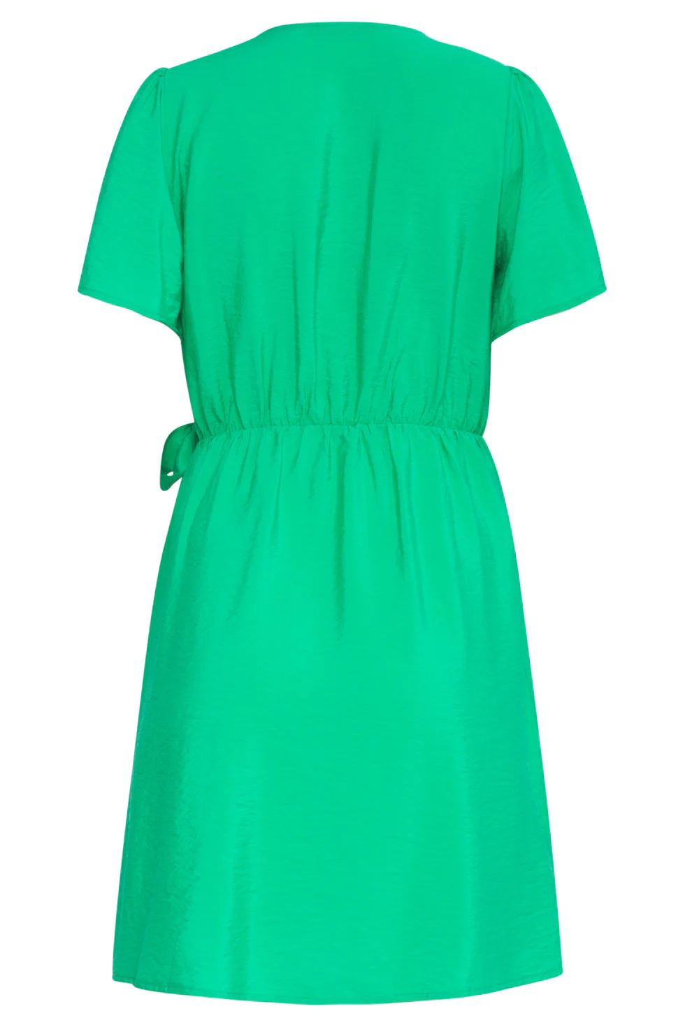 25170 Fel Zomerjurk Met Overlap V-Hals | Green - Image 7