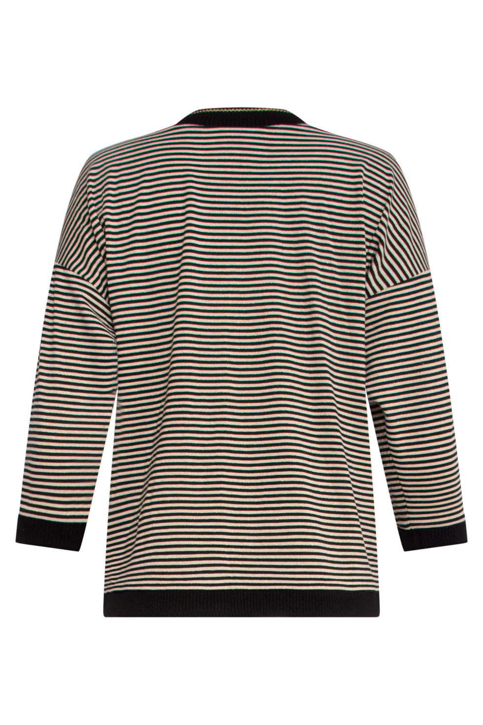 25179 - Top Met Chevron Streepprint | Black - Gold - Image 7