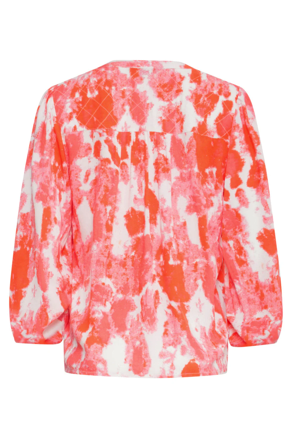 25181 Blouse Met Abstracte Verfspattersperzik | Muticolour - Image 7