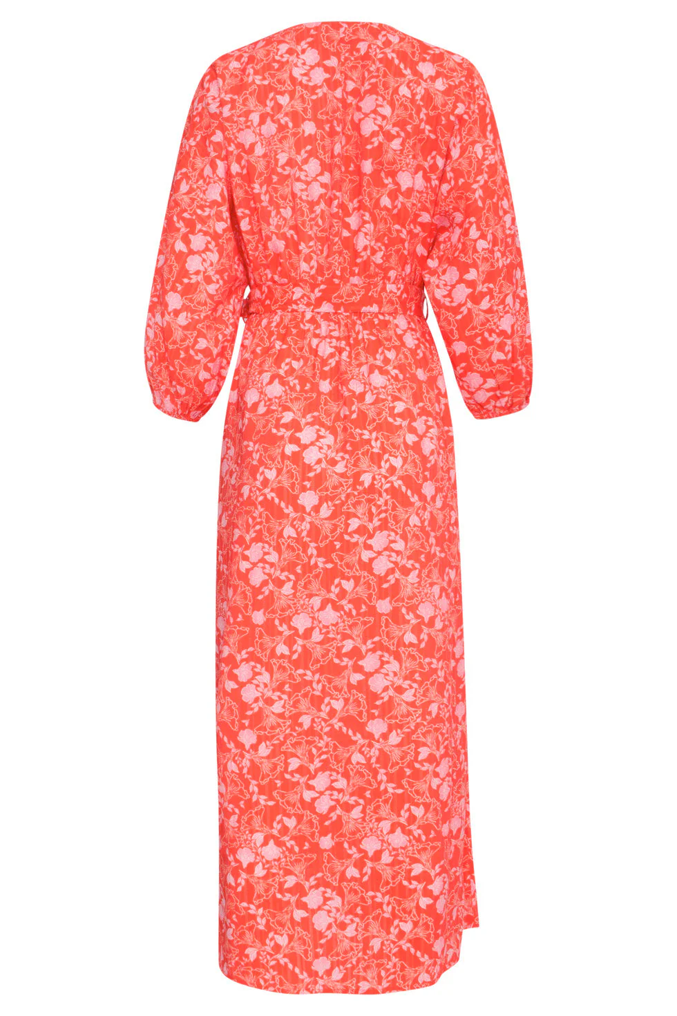 25185 Baby Bloemenprint Maxi Jurk | Red - Muticolour - Image 7