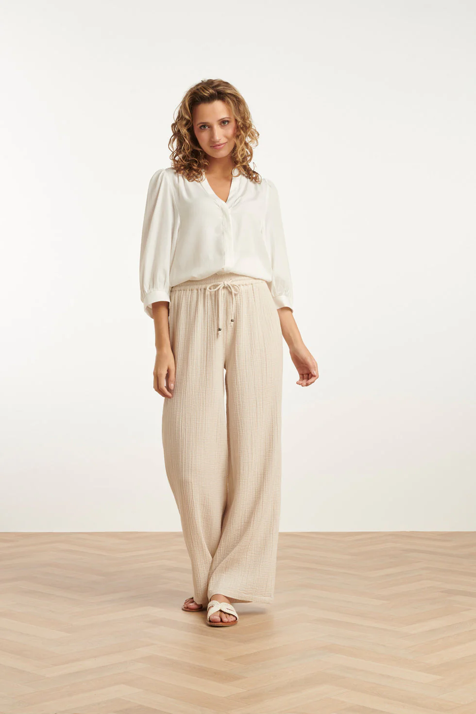 25187  Katoenen Broek | Off White