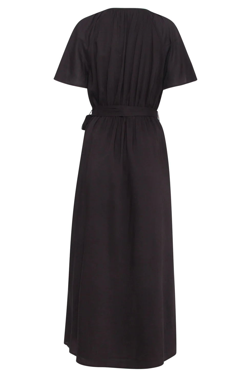 25191 E Viscose Midi Jurk | Black - Image 7