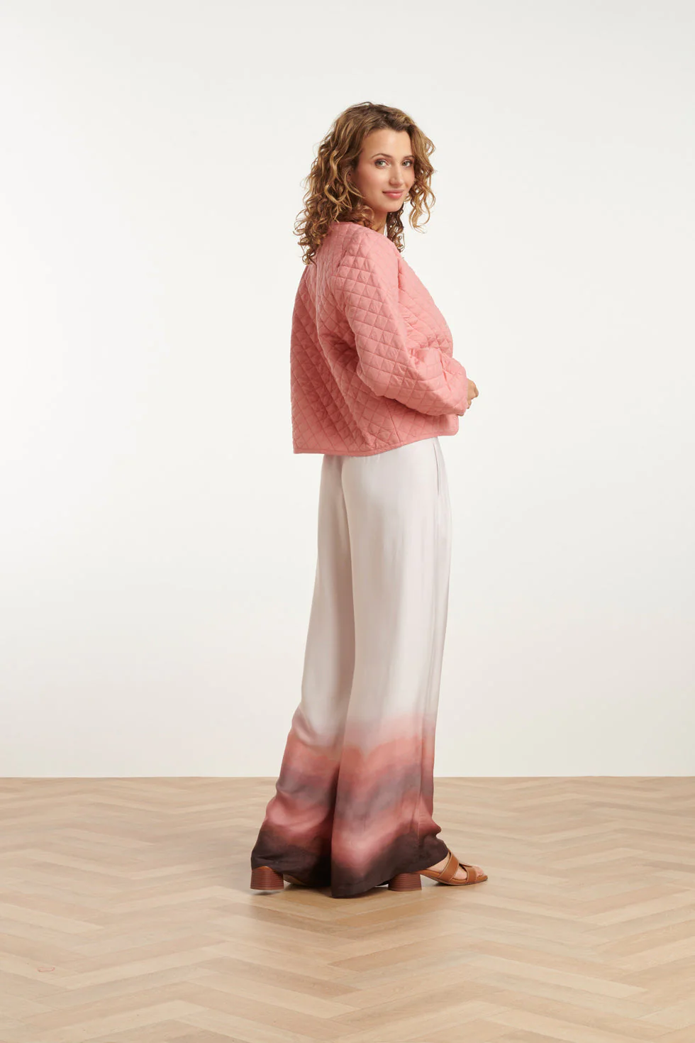 25200 Gewatteerde Jas | Old Pink - Image 5