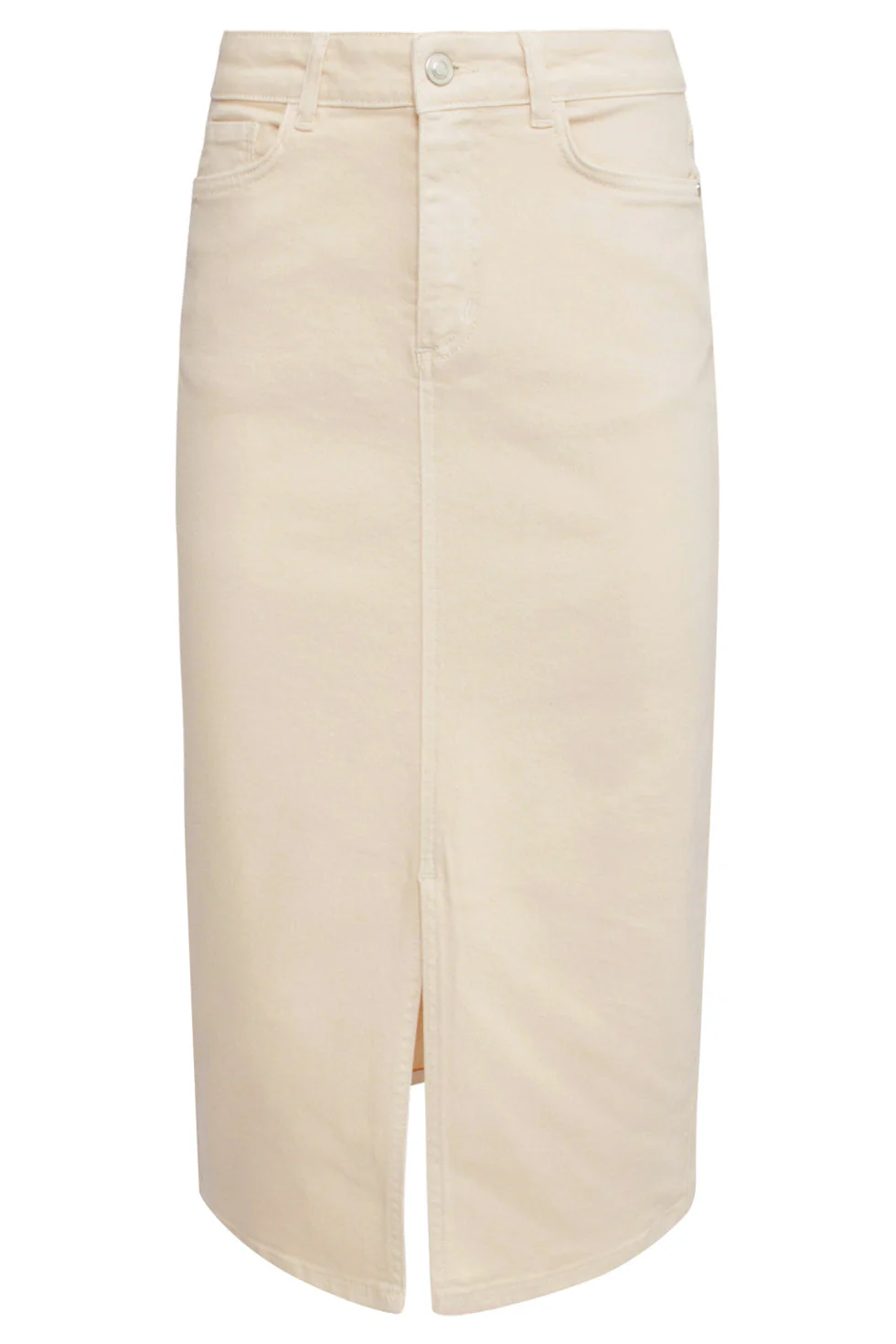 25205 E Denim Midi-Rok | Sand - Image 2