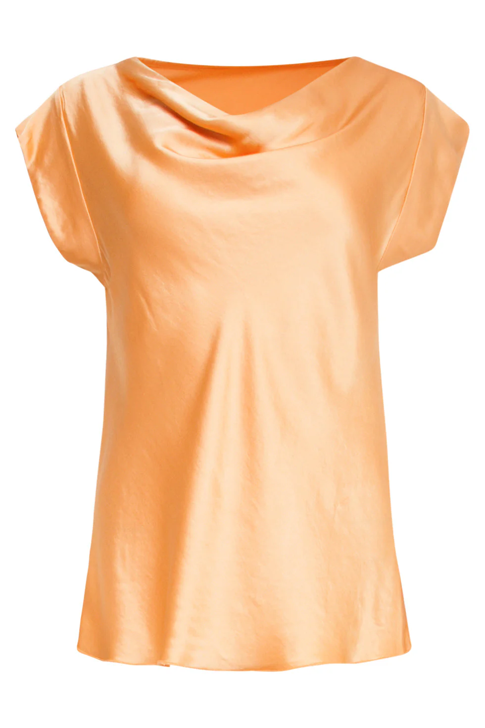 25212 Waterfall Peach Satijn Top | Peach - Image 2