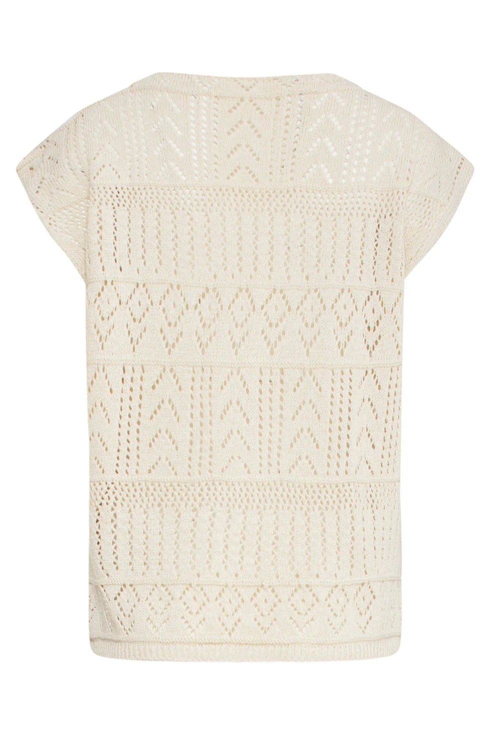 25215 Crochet Top | Off White - Image 7