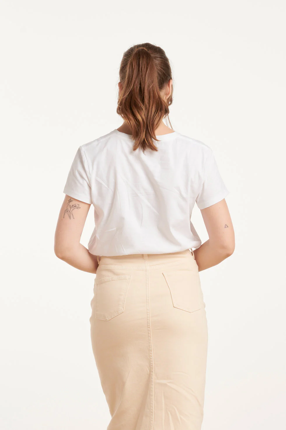 25225 Te Katoenen T-Shirt Met Oasis Print | White - Muticolour - Image 6