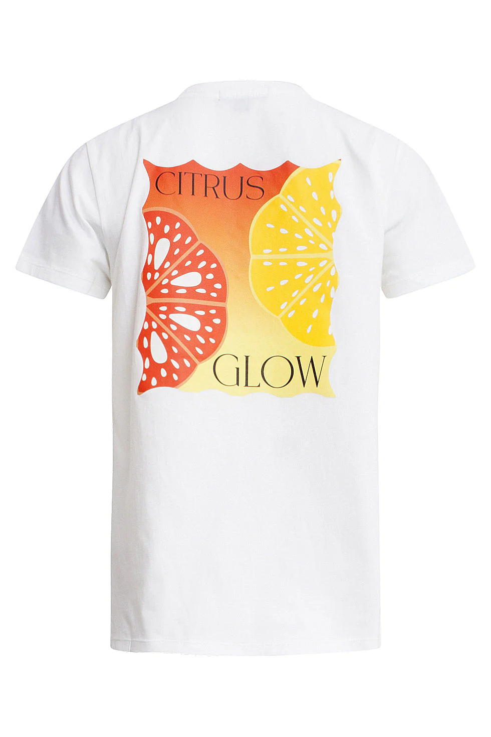 25227 Te Katoenen T-Shirt Met Citrus Glow Print | White - Muticolour - Image 7