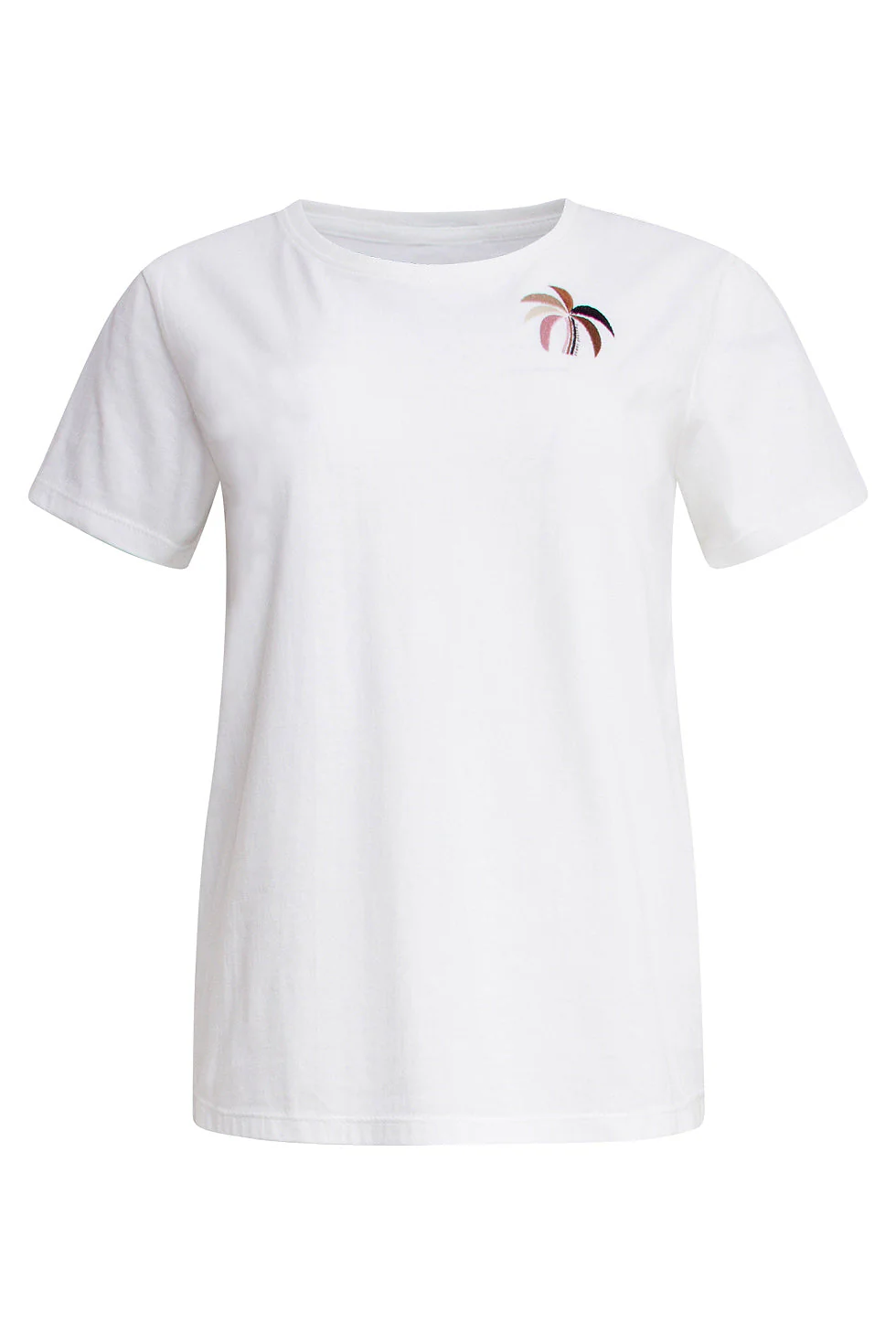 25230 Te Katoenen T-Shirt Met Palmprintmauve E Hues | White - Muticolour - Image 2