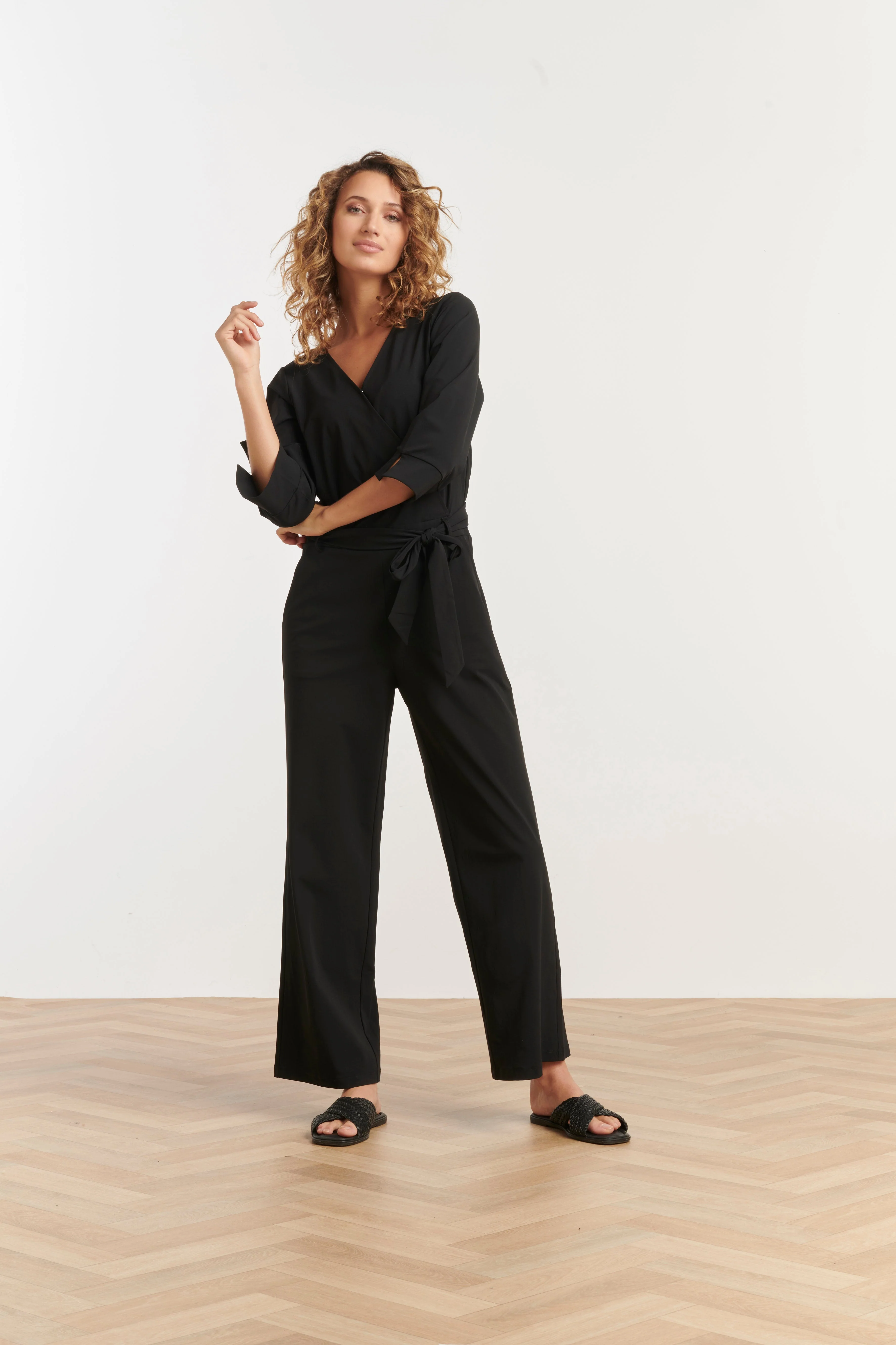 25239 E Travel Quality Jumpsuit | Black - Image 3