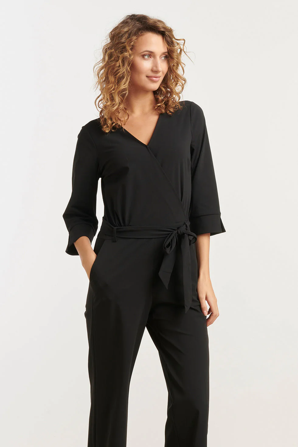 25239 E Travel Quality Jumpsuit | Black - Image 4