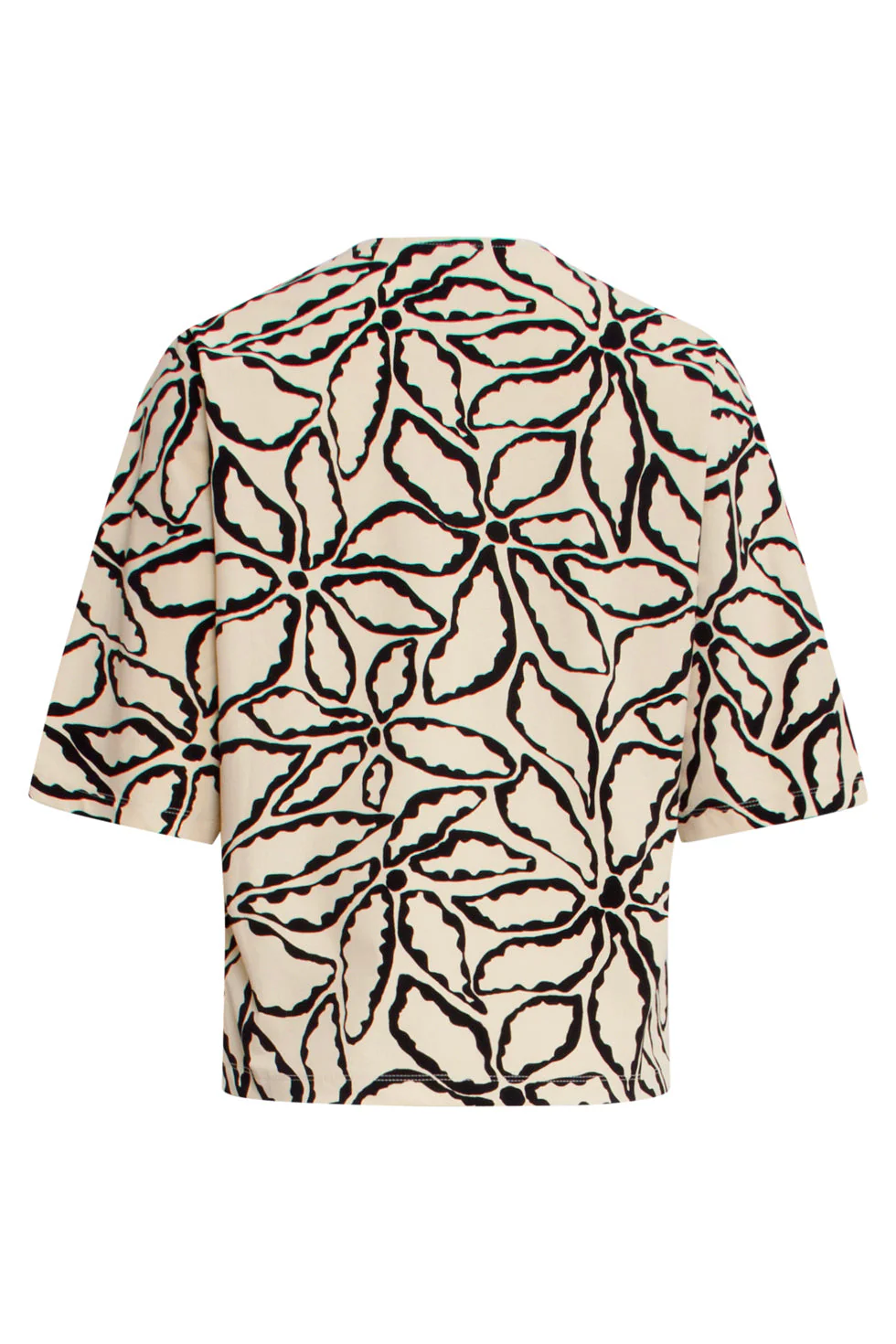25258  Bloemenprint Toptravelkwaliteit | Sand - Black - Image 7