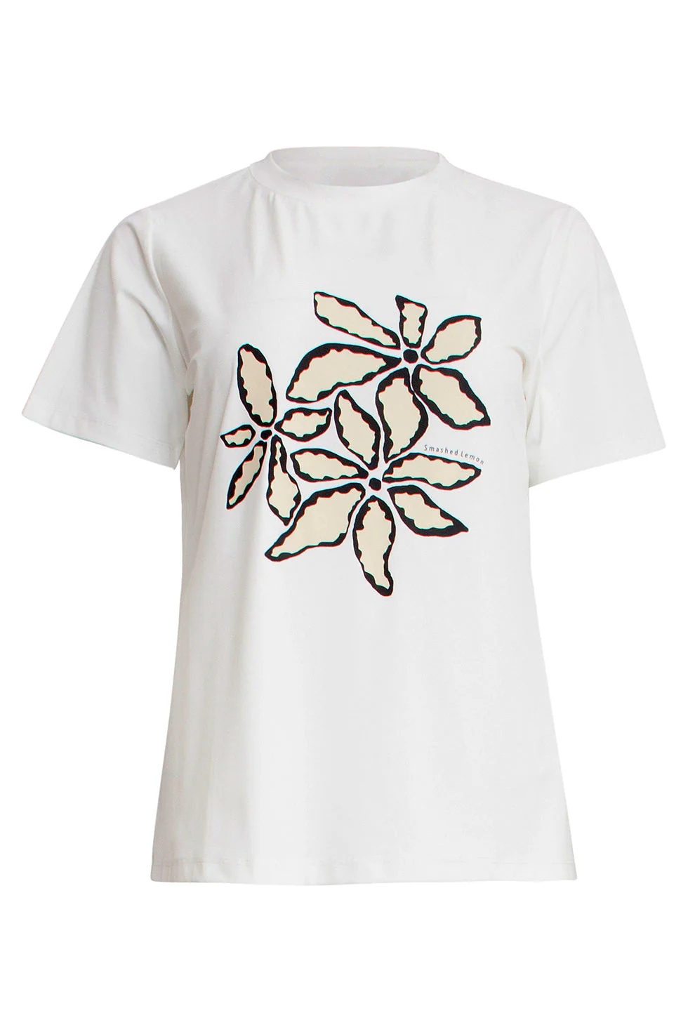 25261 Te T-Shirt Met Bloemenprinttravelkwaliteit | White - Muticolour - Image 2