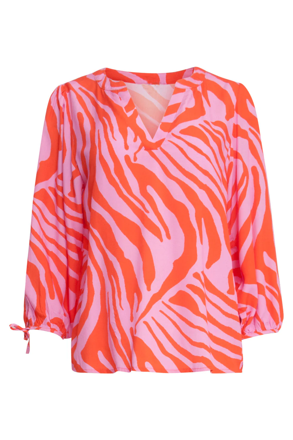 25264 Top Met Dierenprint | Pink - Orange - Image 2
