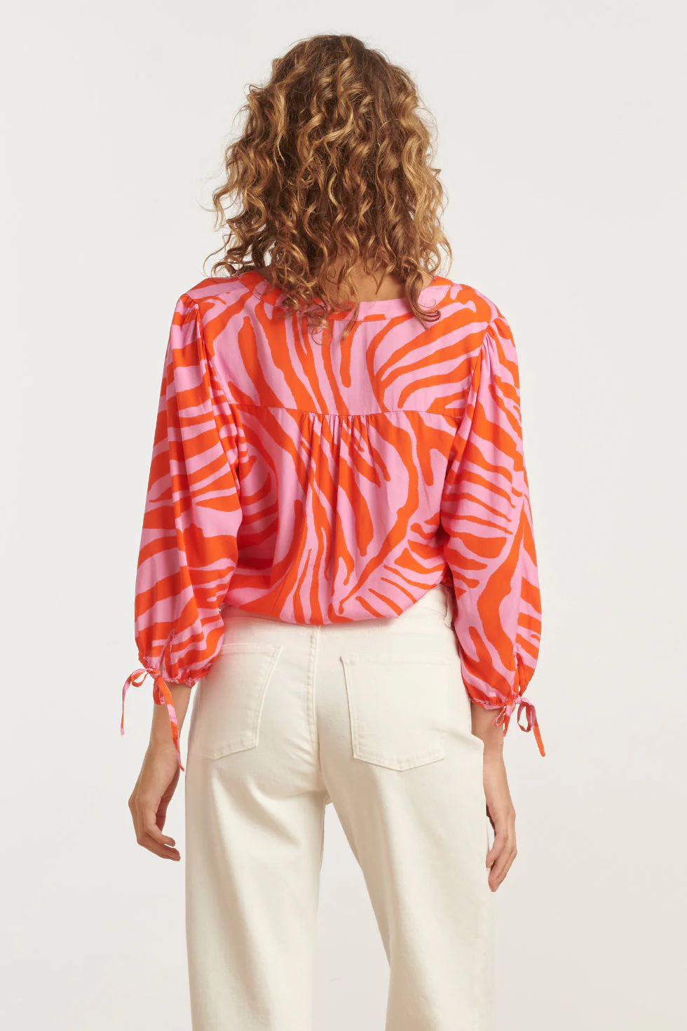25264 Top Met Dierenprint | Pink - Orange - Image 6