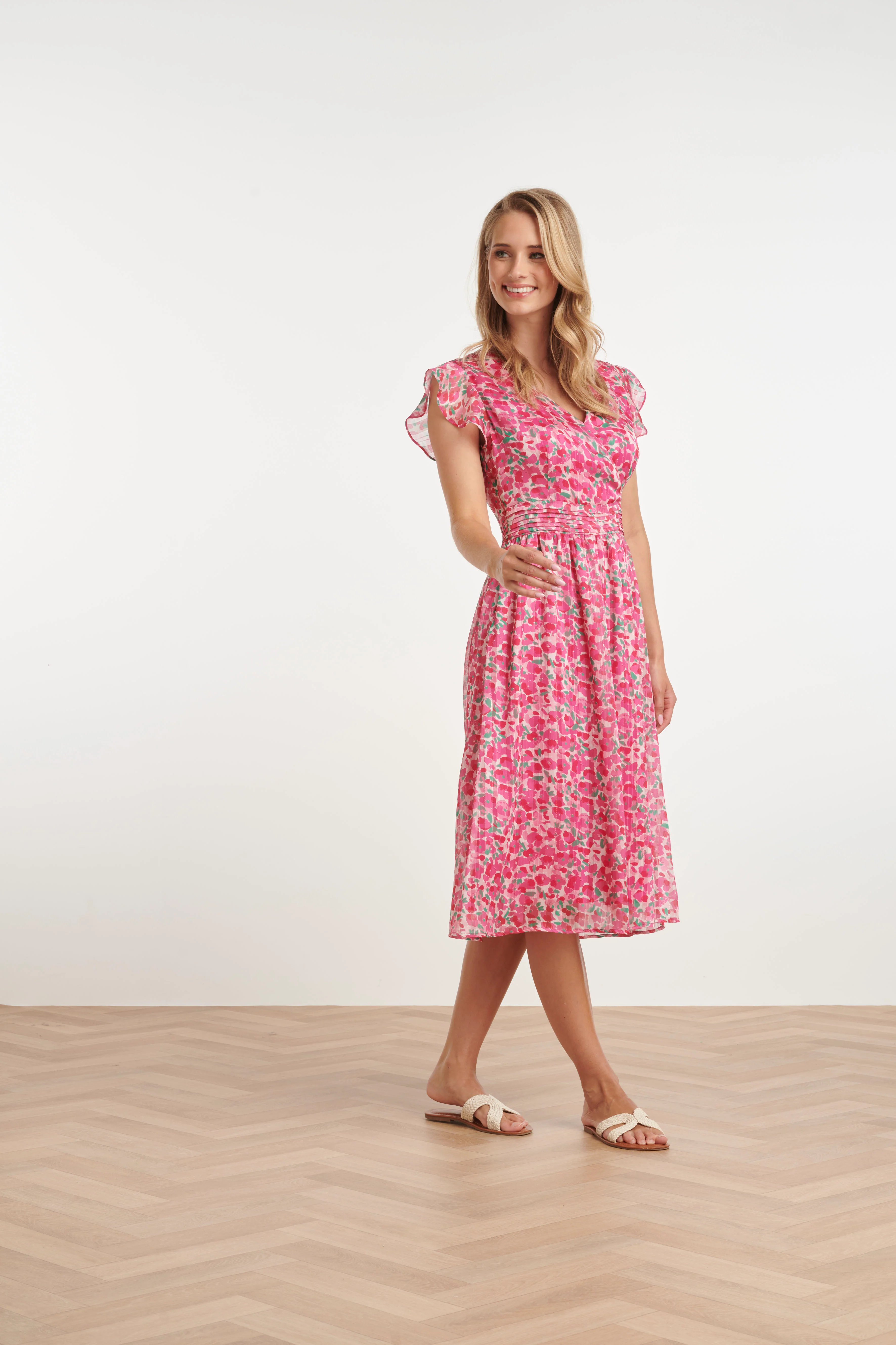 25344, Jurken | Fuchsia - Muticolour - Image 3