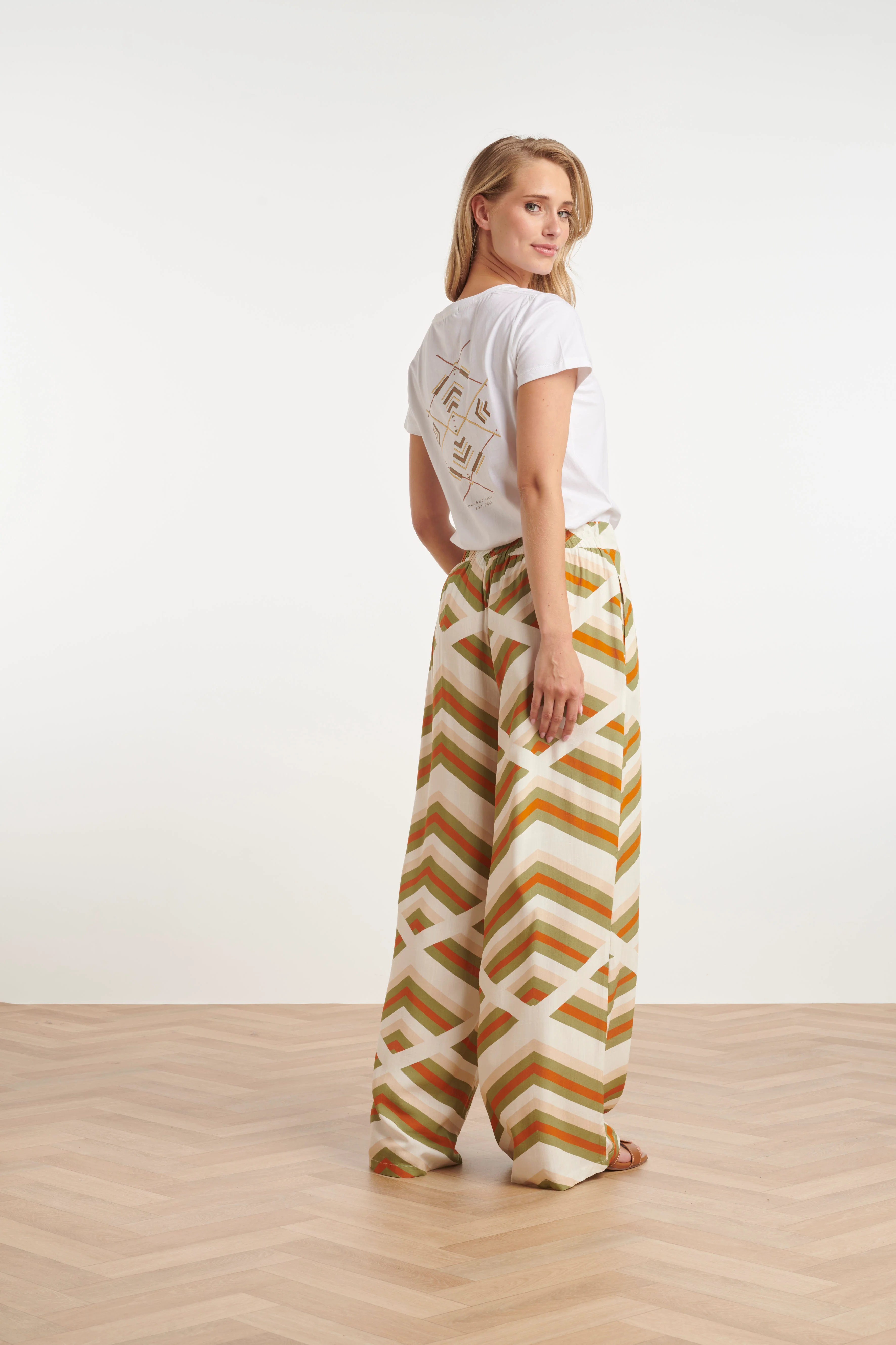 25346, Broeken | Off White - Muticolour - Image 4