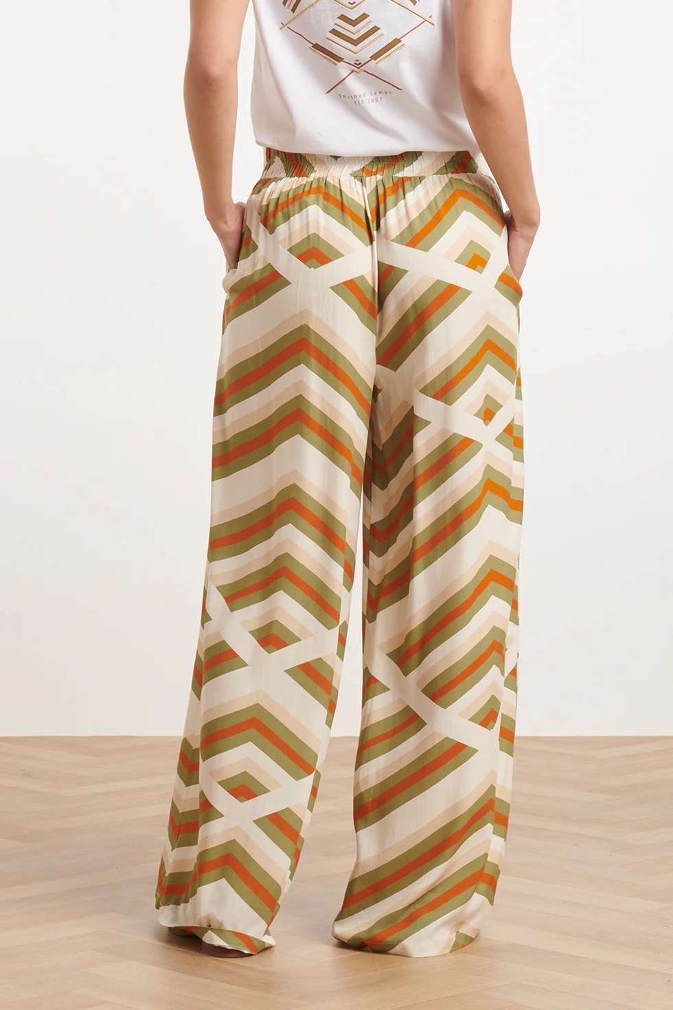 25346, Broeken | Off White - Muticolour - Image 5