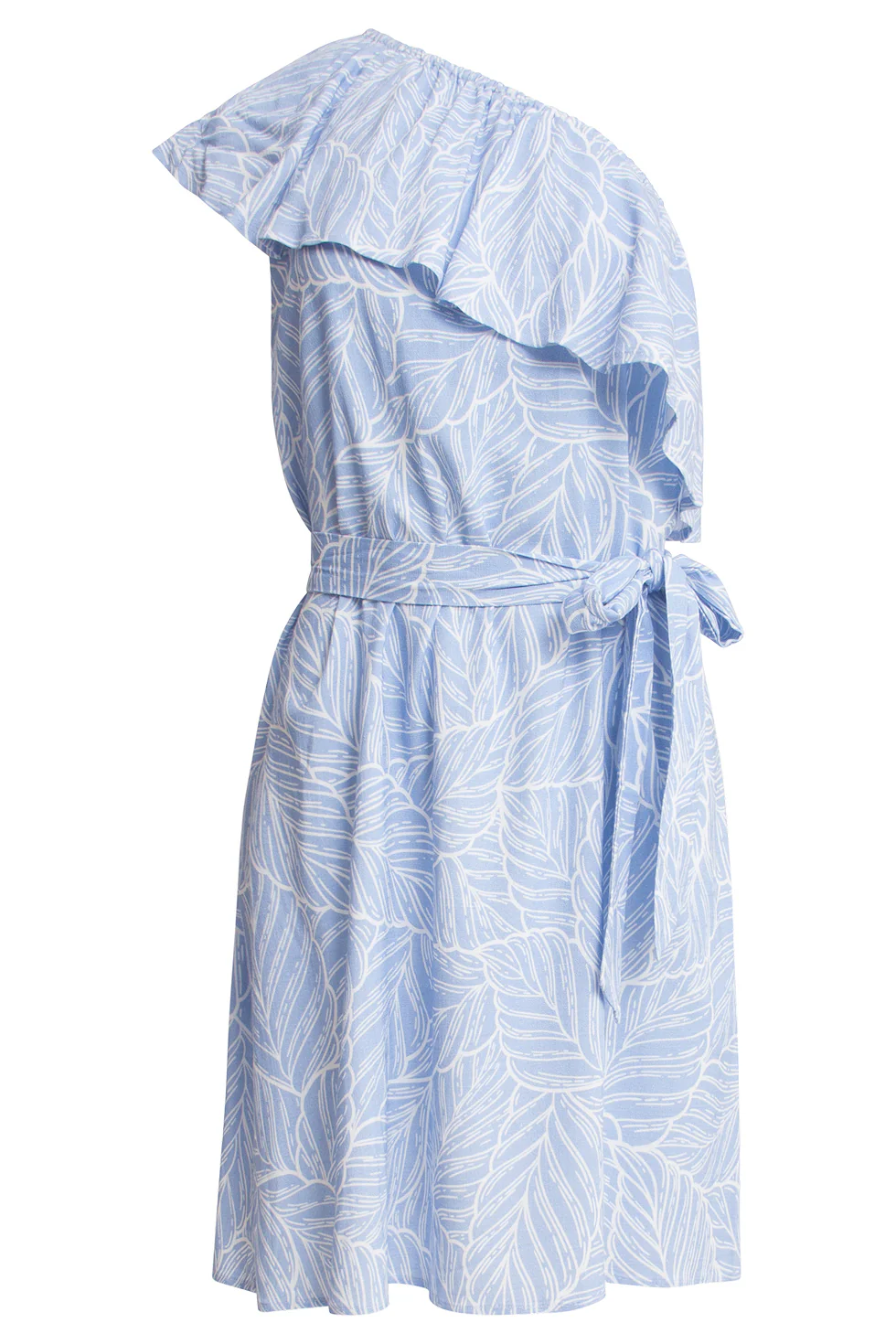 25348, Jurken | Light Blue - White - Image 6