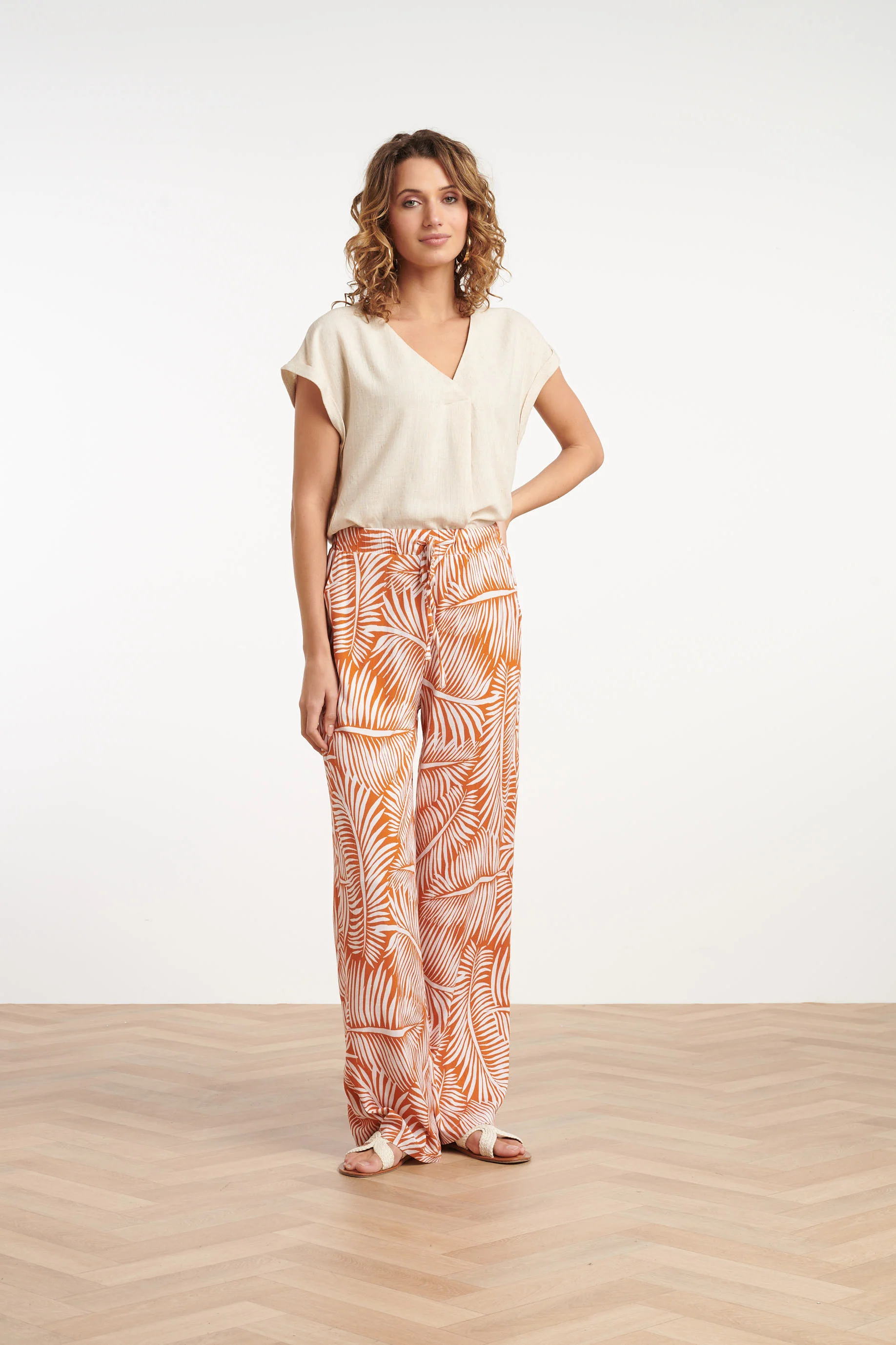 25354, Broeken | Brique - Off White - Image 3