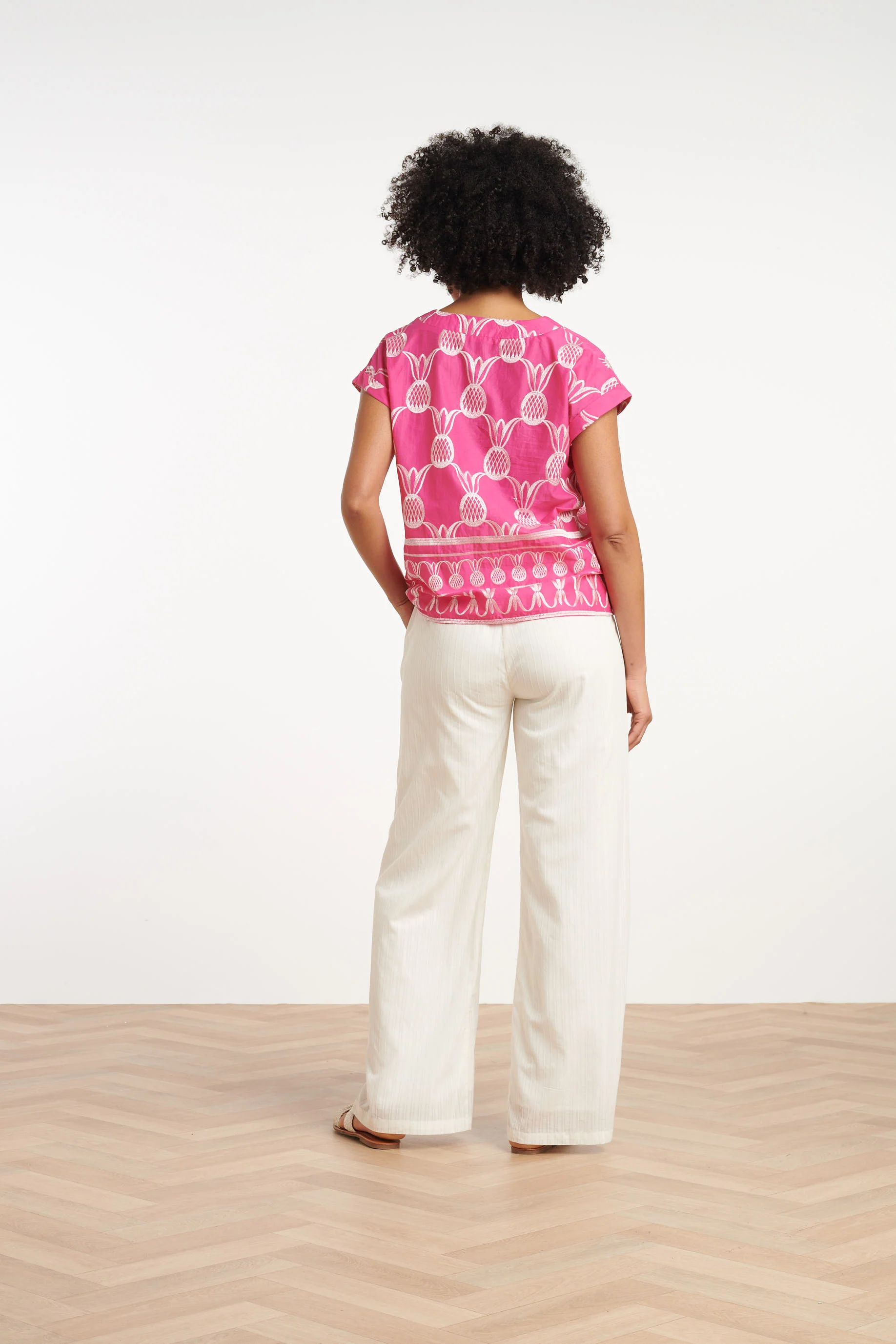 25359, Tops | Fuchsia - White - Image 5