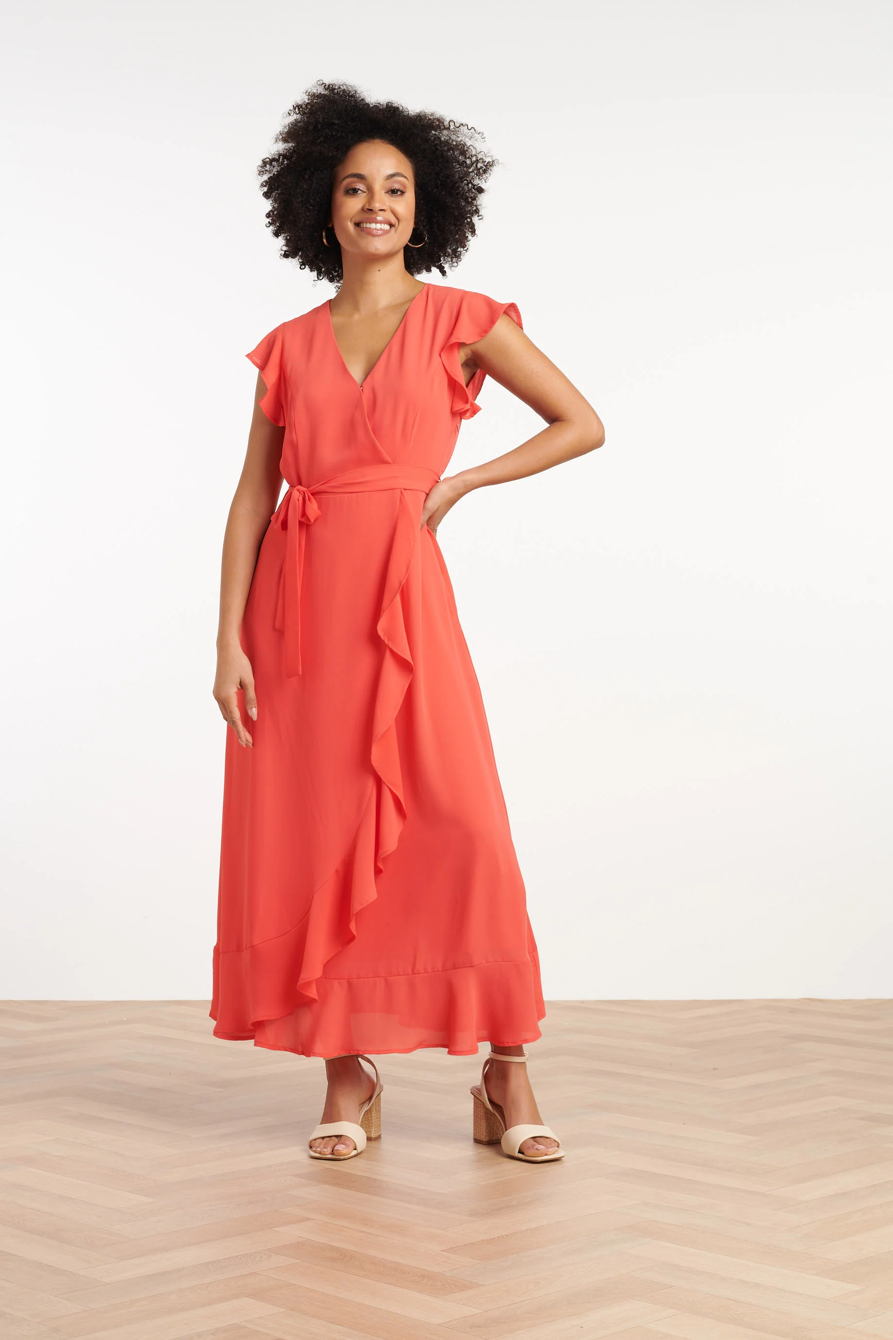 25375, Jurken | Coral - Image 2