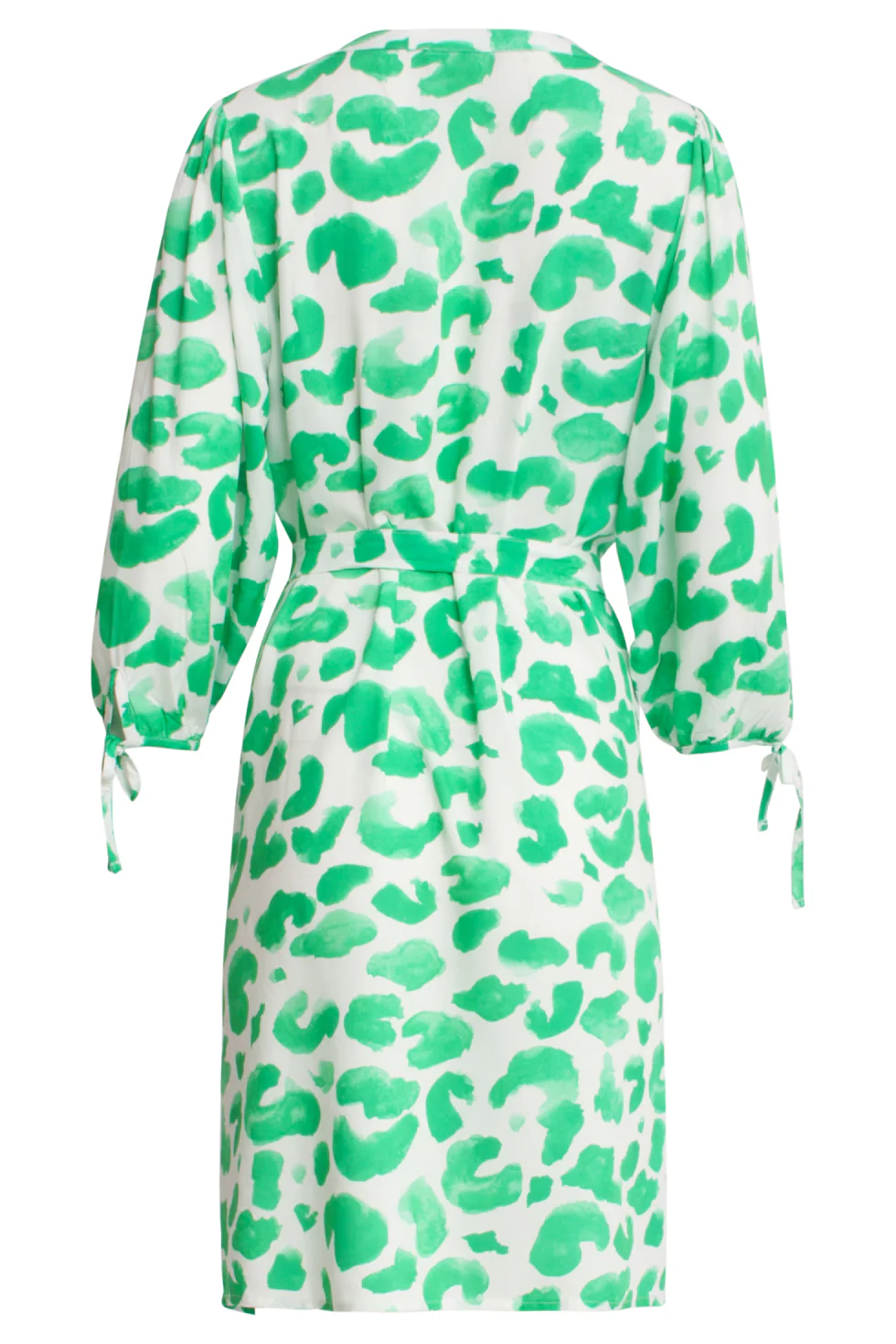25410, Jurken | White - Green - Image 7