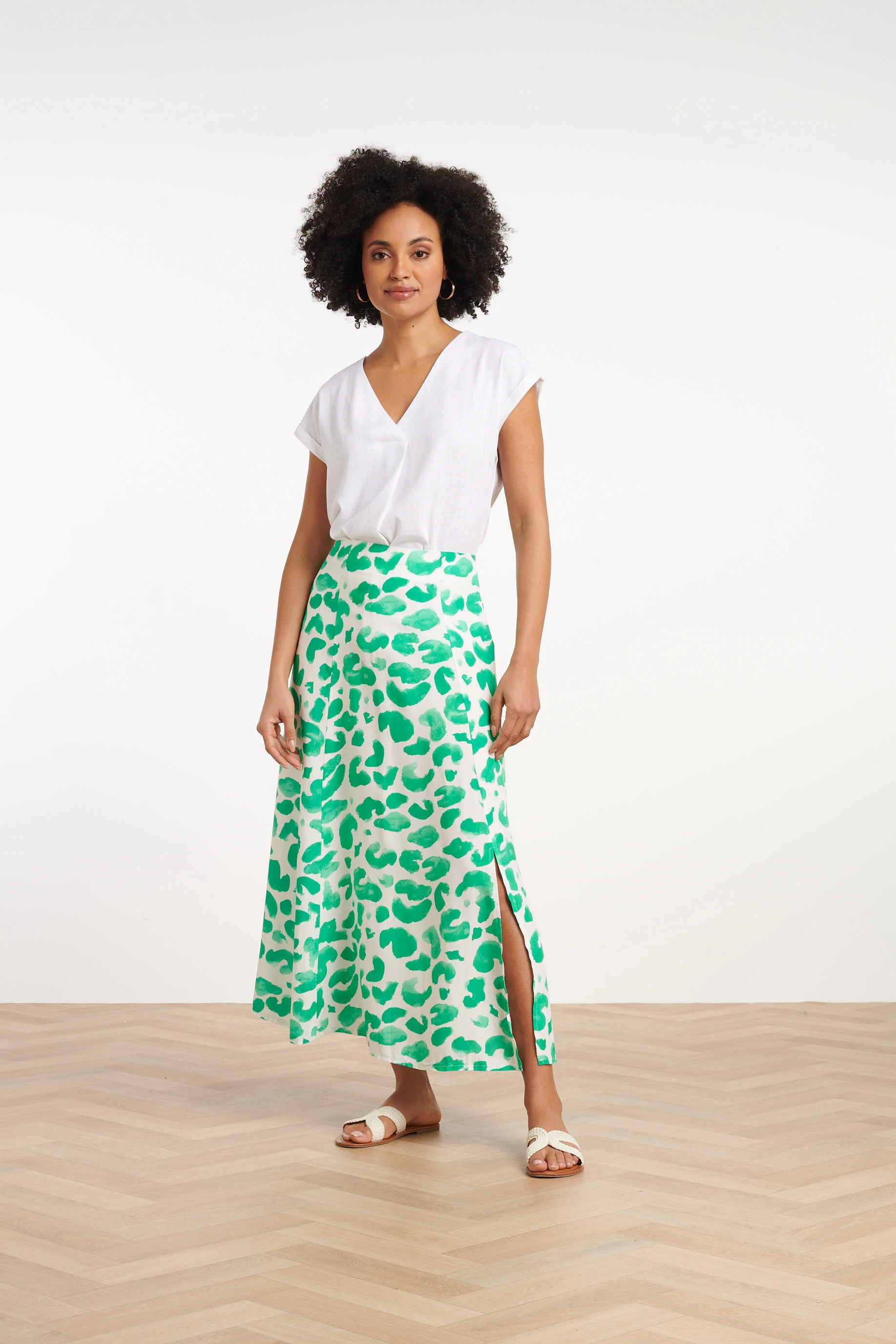25411, Rokken | White - Green