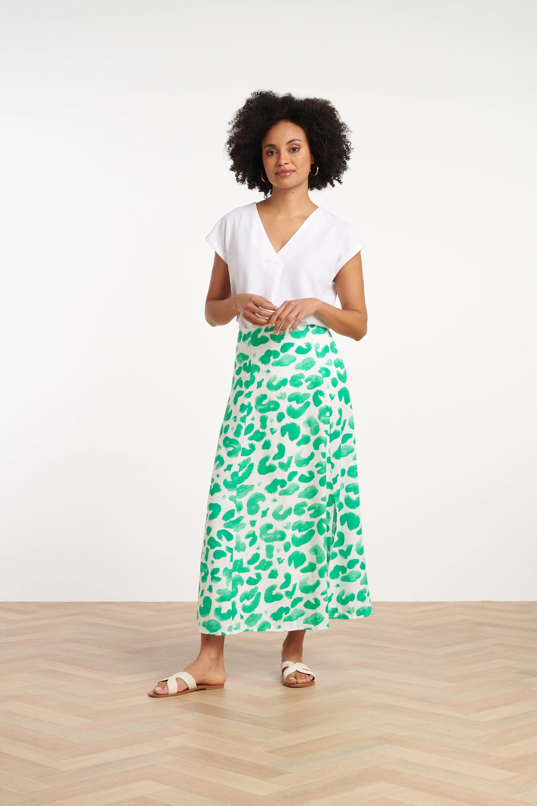25411, Rokken | White - Green - Image 2
