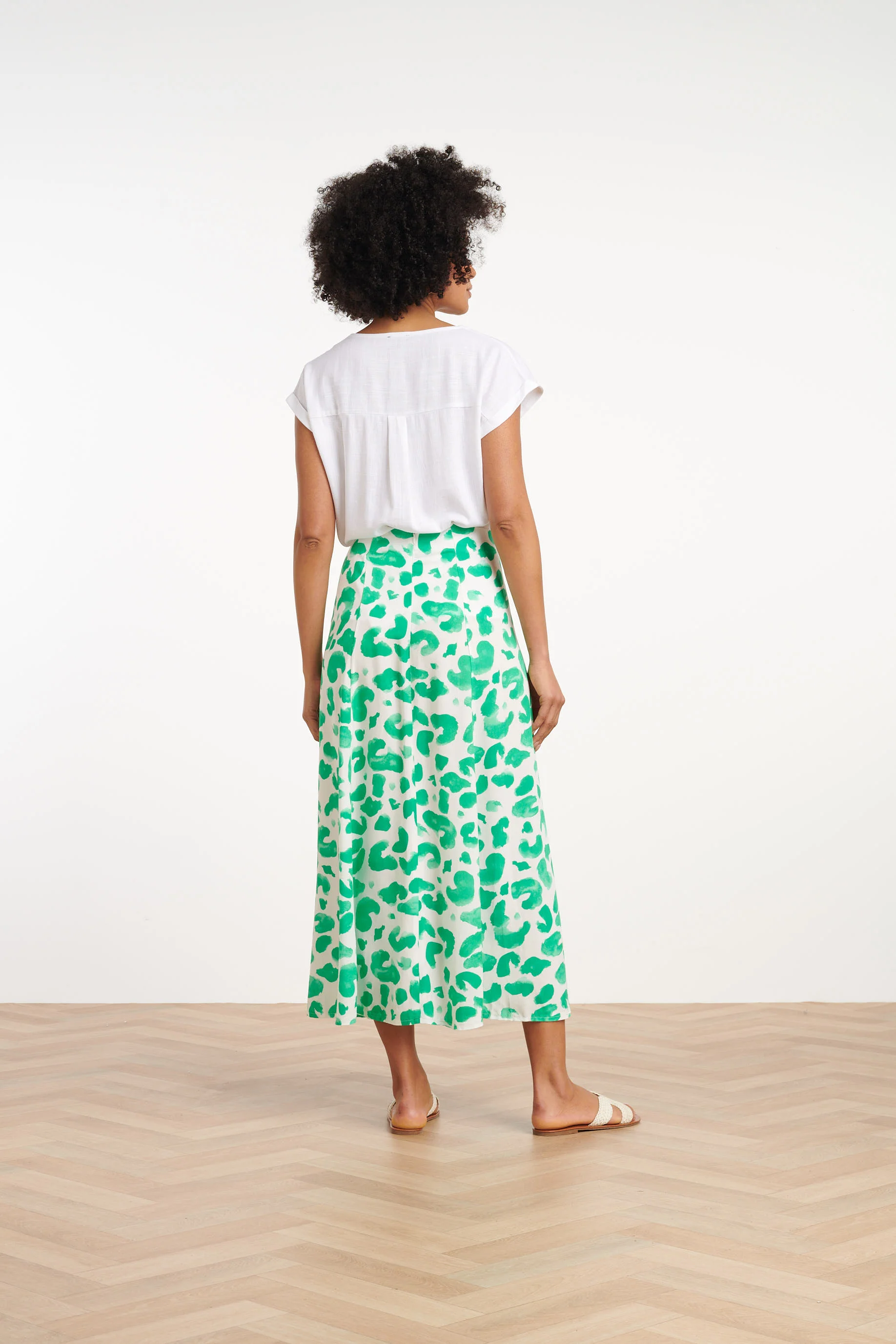 25411, Rokken | White - Green - Image 4