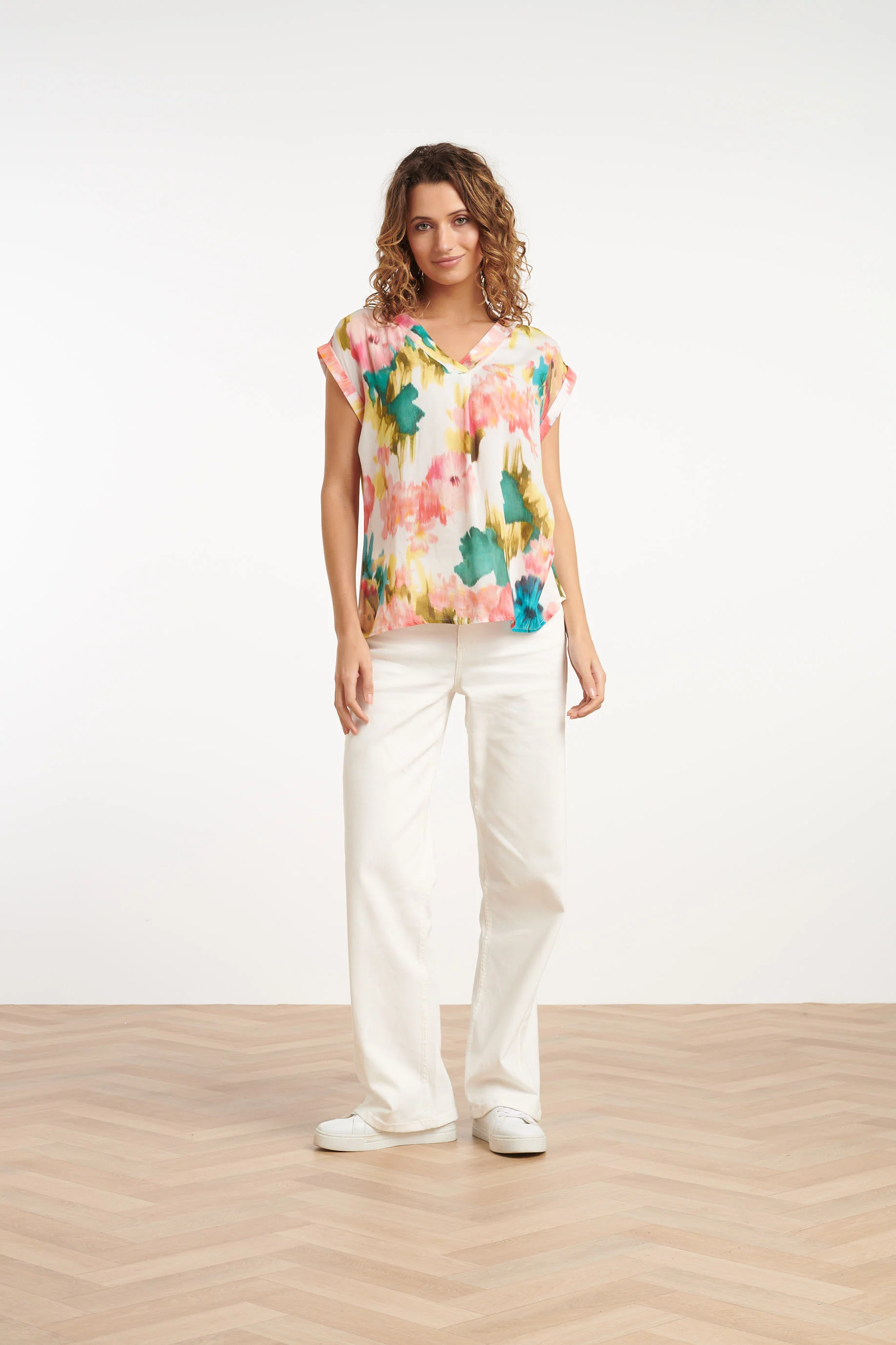 35020, Tops | Off White - Muticolour - Image 3