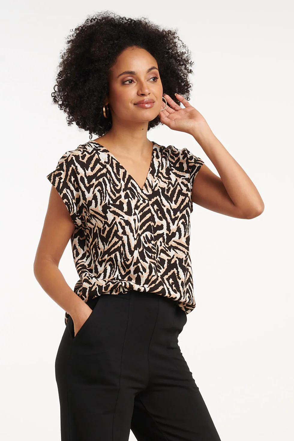 35022, Tops | Black - Muticolour - Image 4