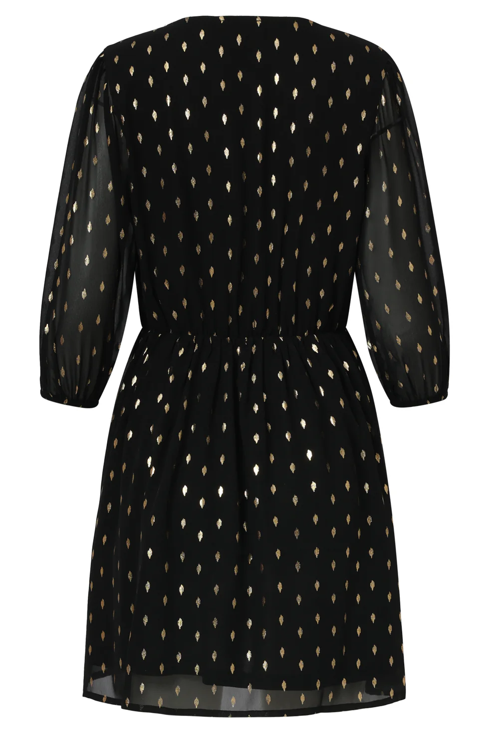 35061, Jurken | Black - Gold - Image 7