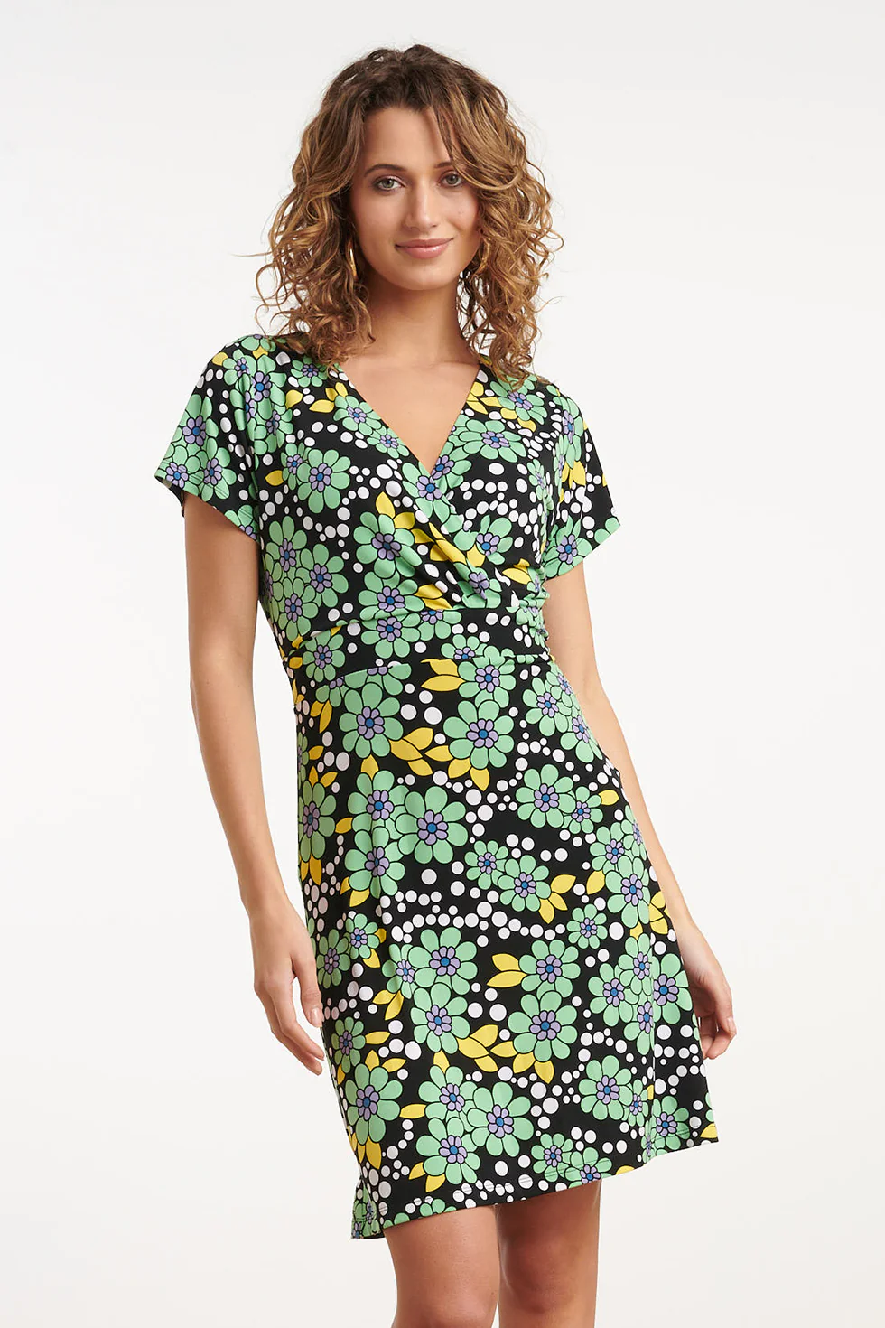 35098, Jurken | Black - Muticolour - Image 3