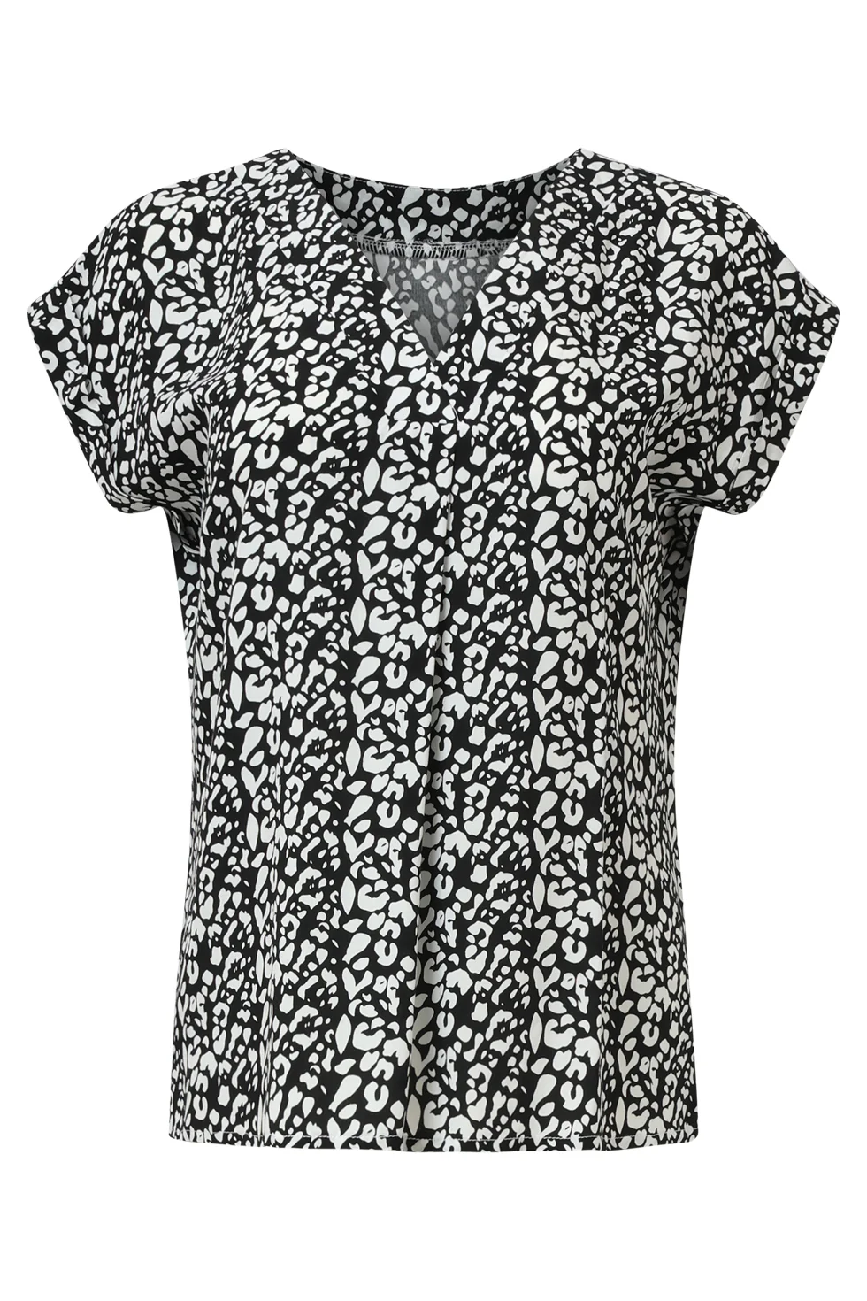 35121, Tops | Black - Off White - Image 2