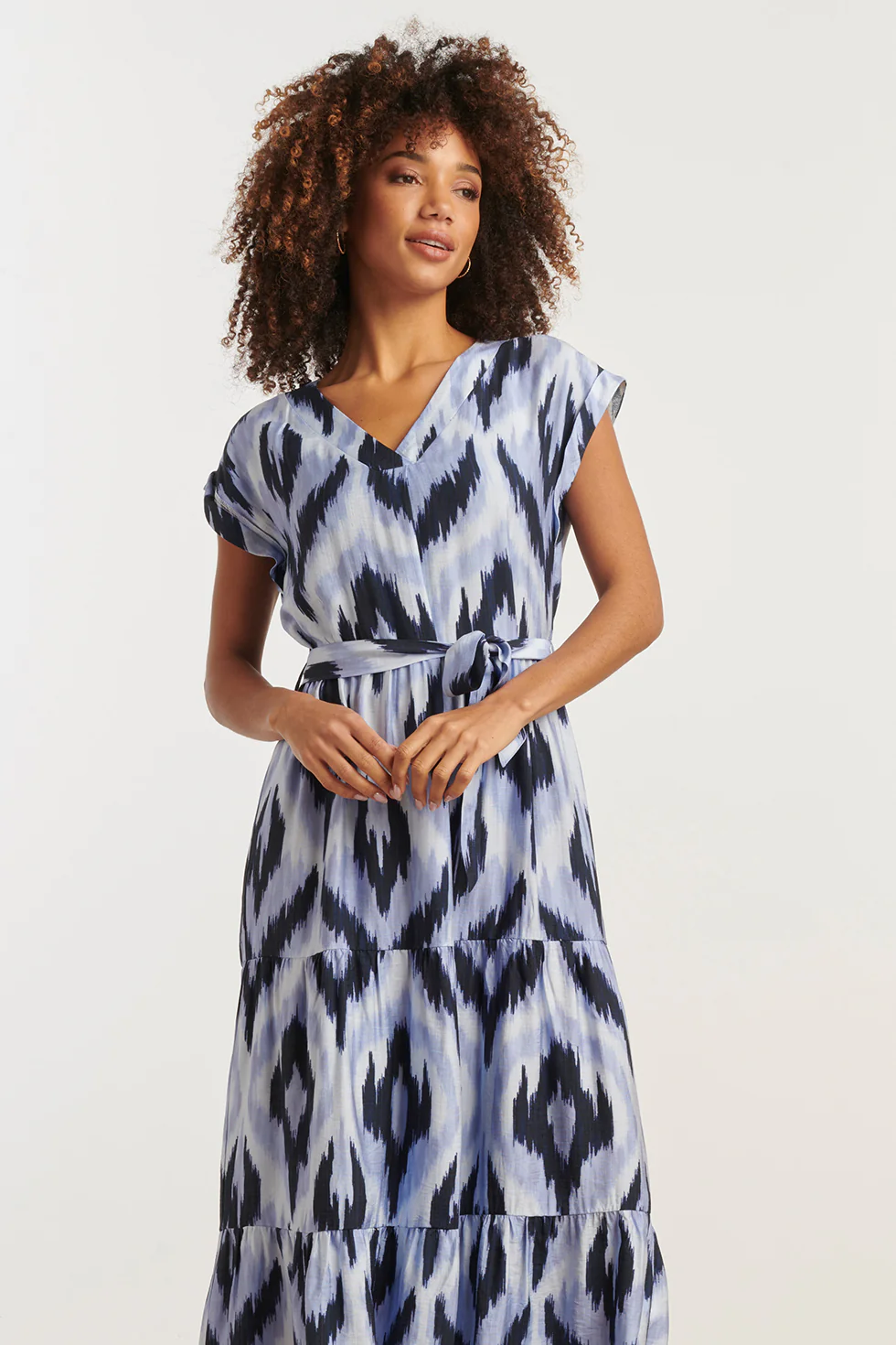 35136, Jurken | Off White - Muticolour - Image 3
