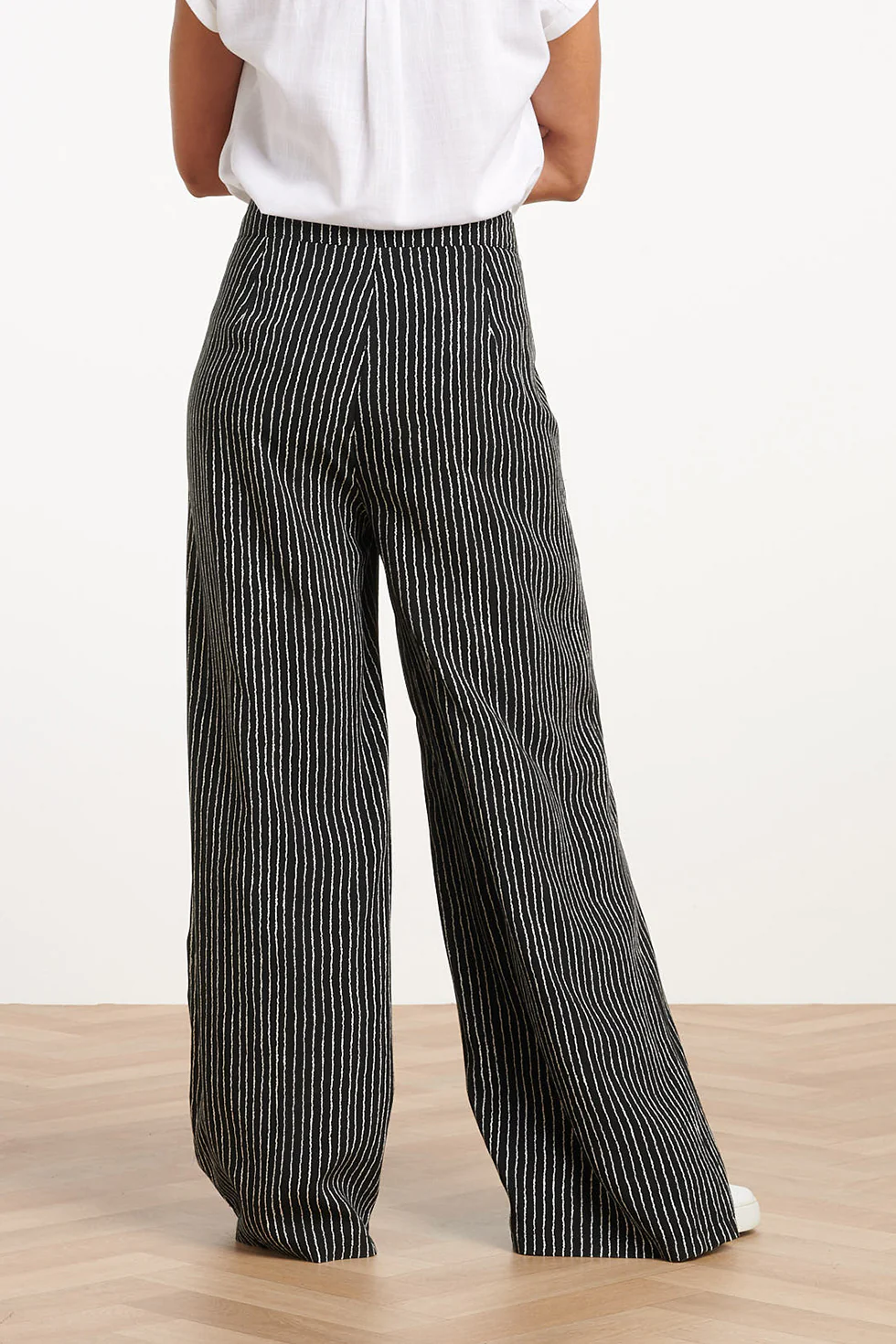 35149, Broeken | Black - Off White - Image 6