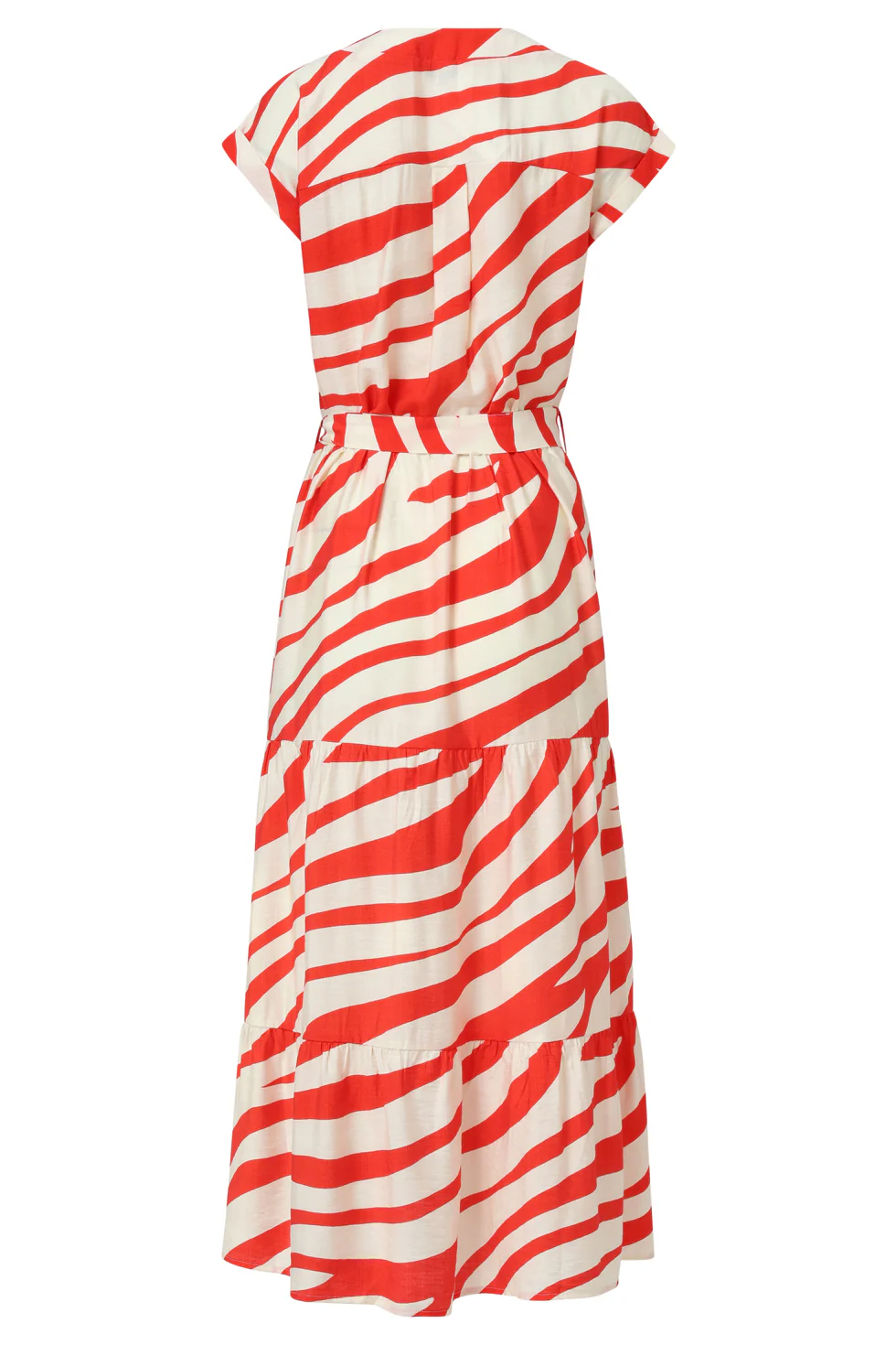 35155, Jurken | Sand - Red - Image 7